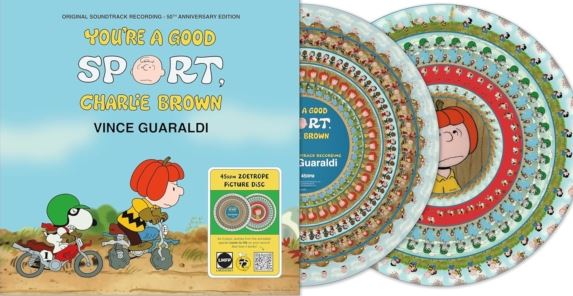 Vince Guaraldi - YOU'RE A GOOD SPORT, CHARLIE BROWN (45 RPM/ZOETROPE VINYL)