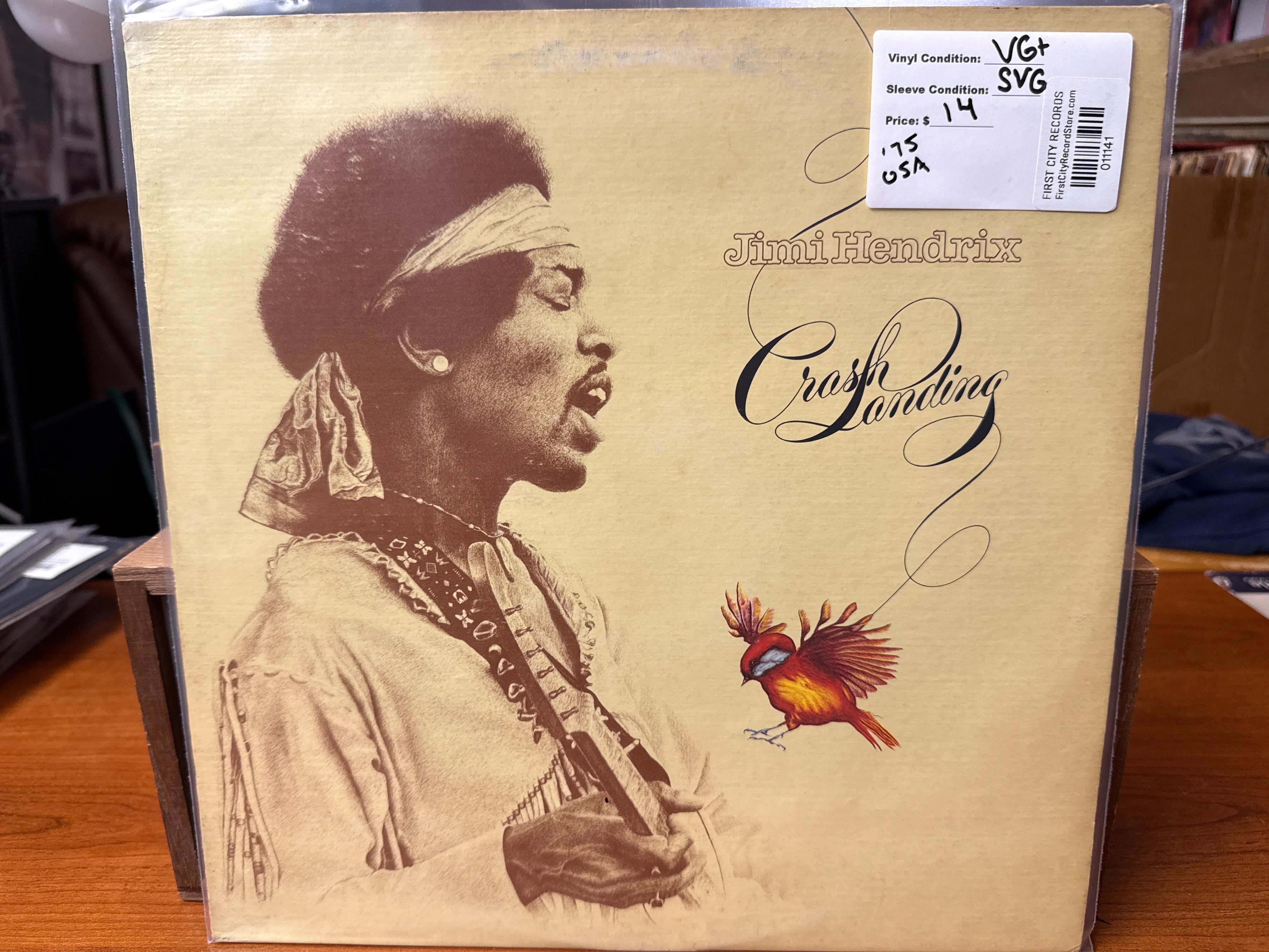 Jimi Hendrix - Crash Landing (1975, USED)
