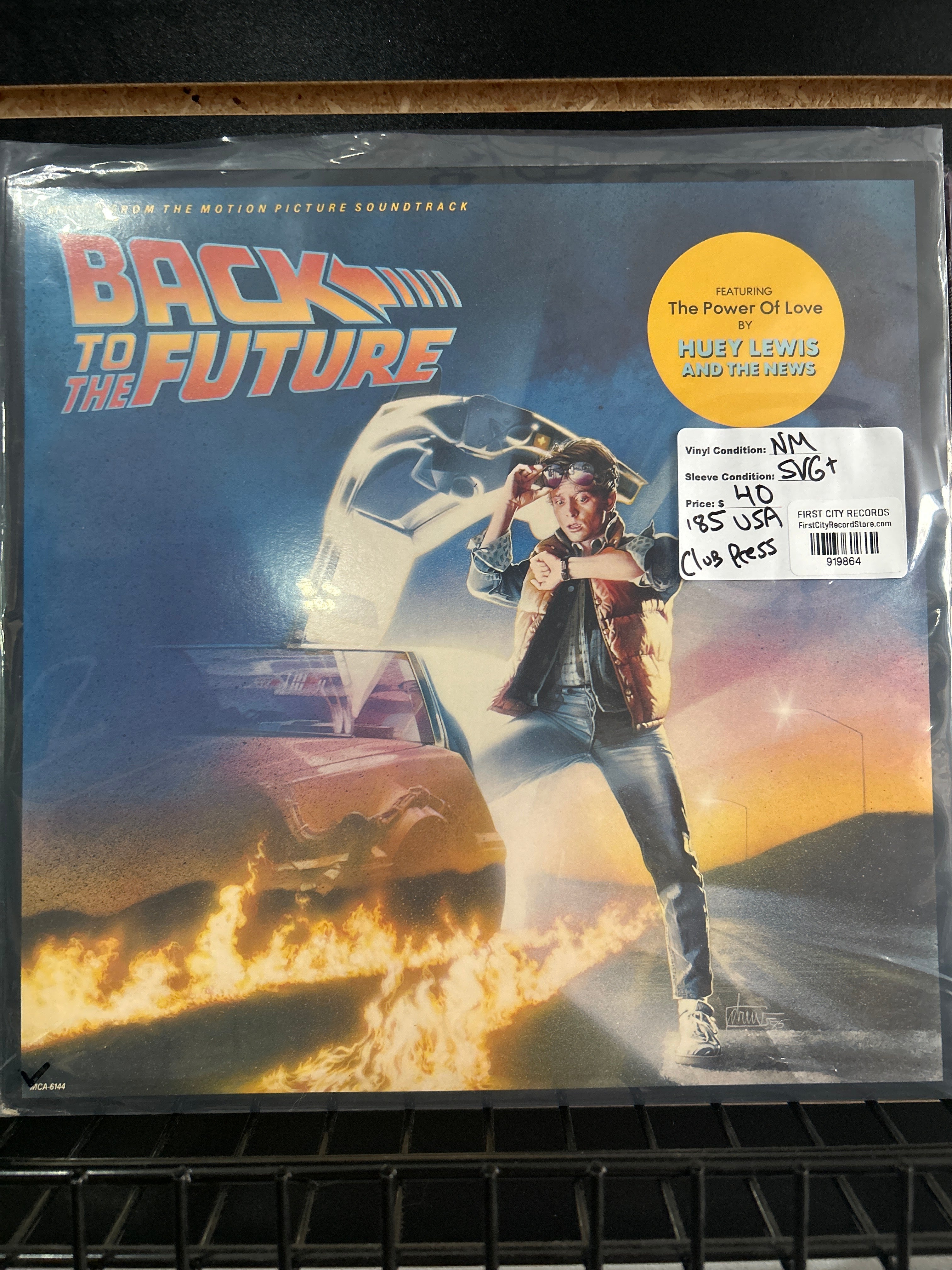 Back To The Future Soundtrack (1985, Club Press, USED)