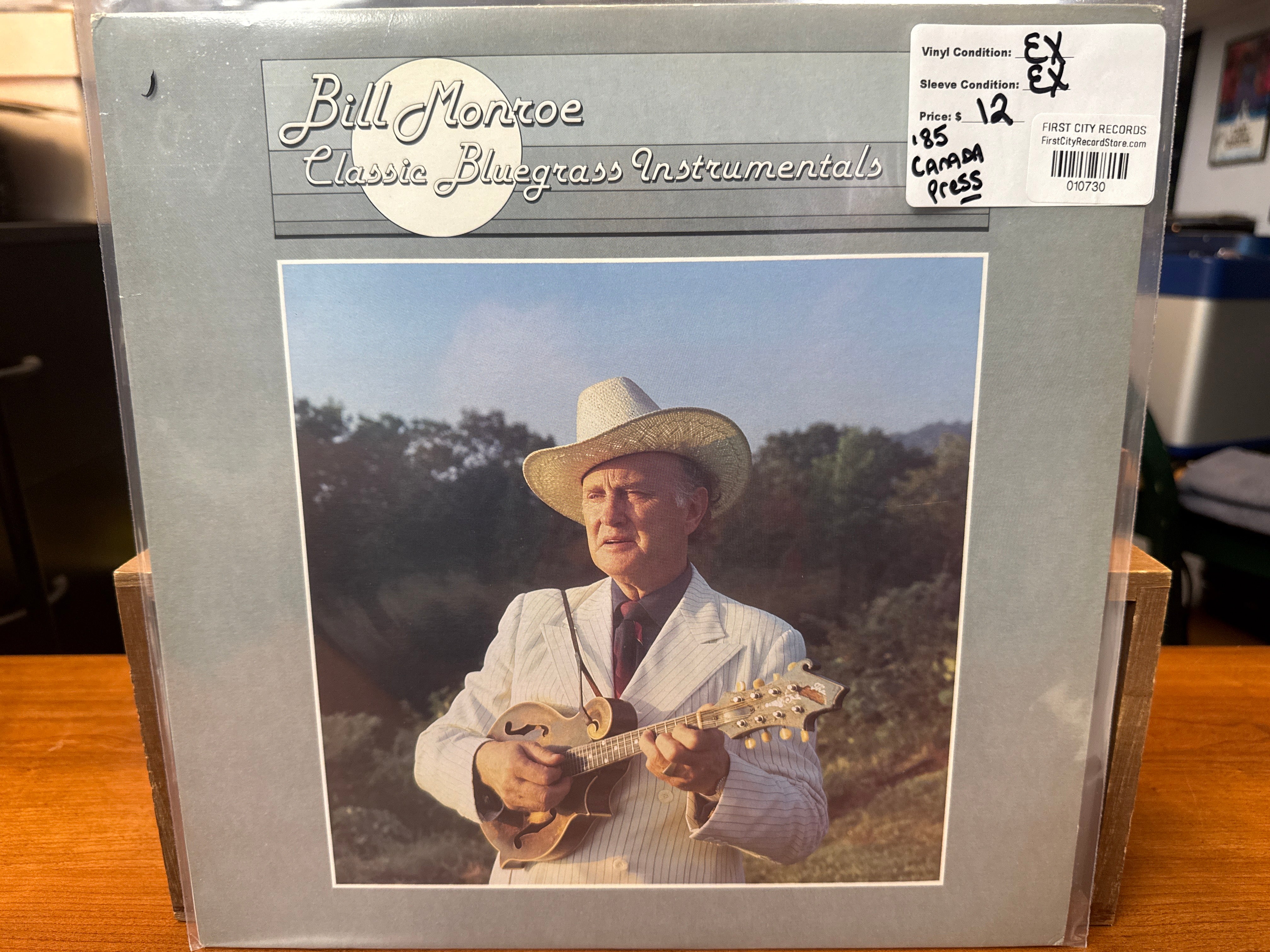Bill Monroe - Classic Bluegrass Instrumentals (1985, Canadian Pressing, USED)