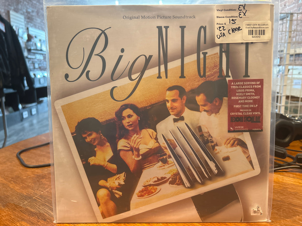 Big Night Soundtrack (2022, RSD Clear Vinyl, USED)
