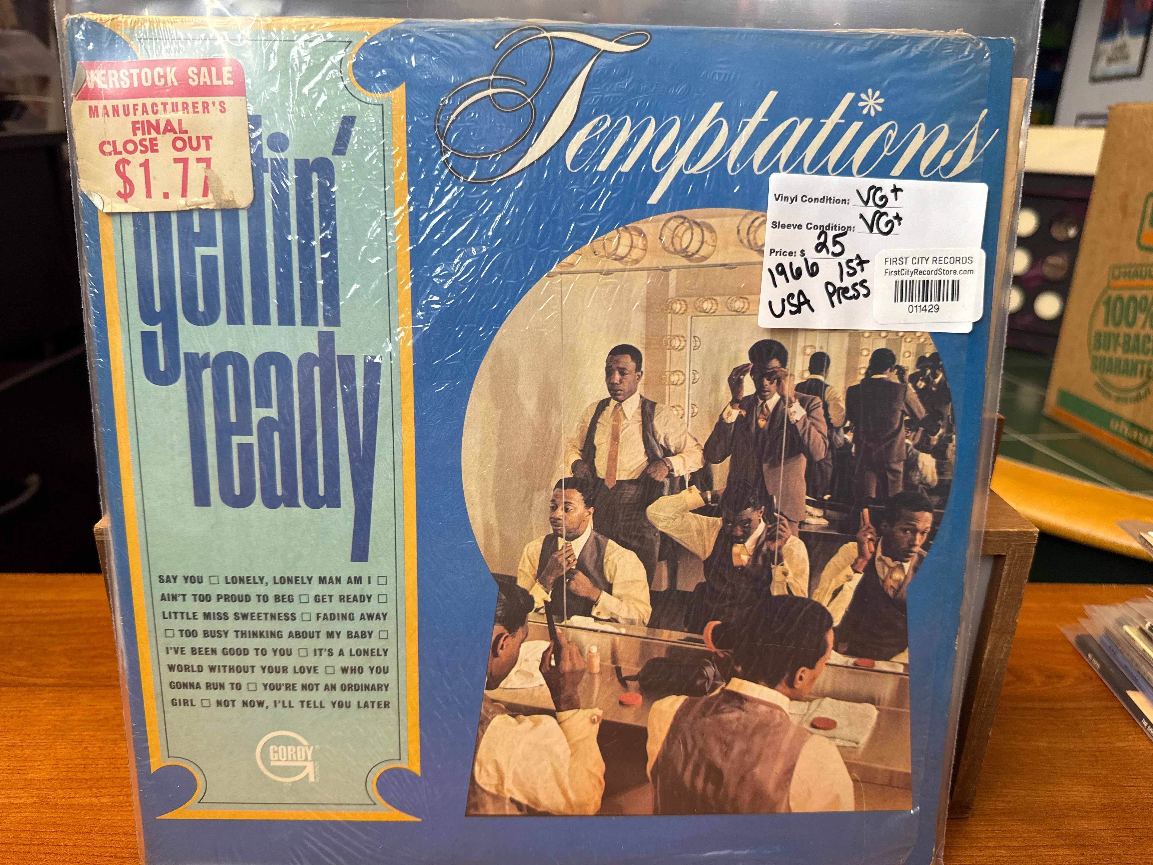 Temptations - Gettin' Ready (1966, 1st Pressing, USED)