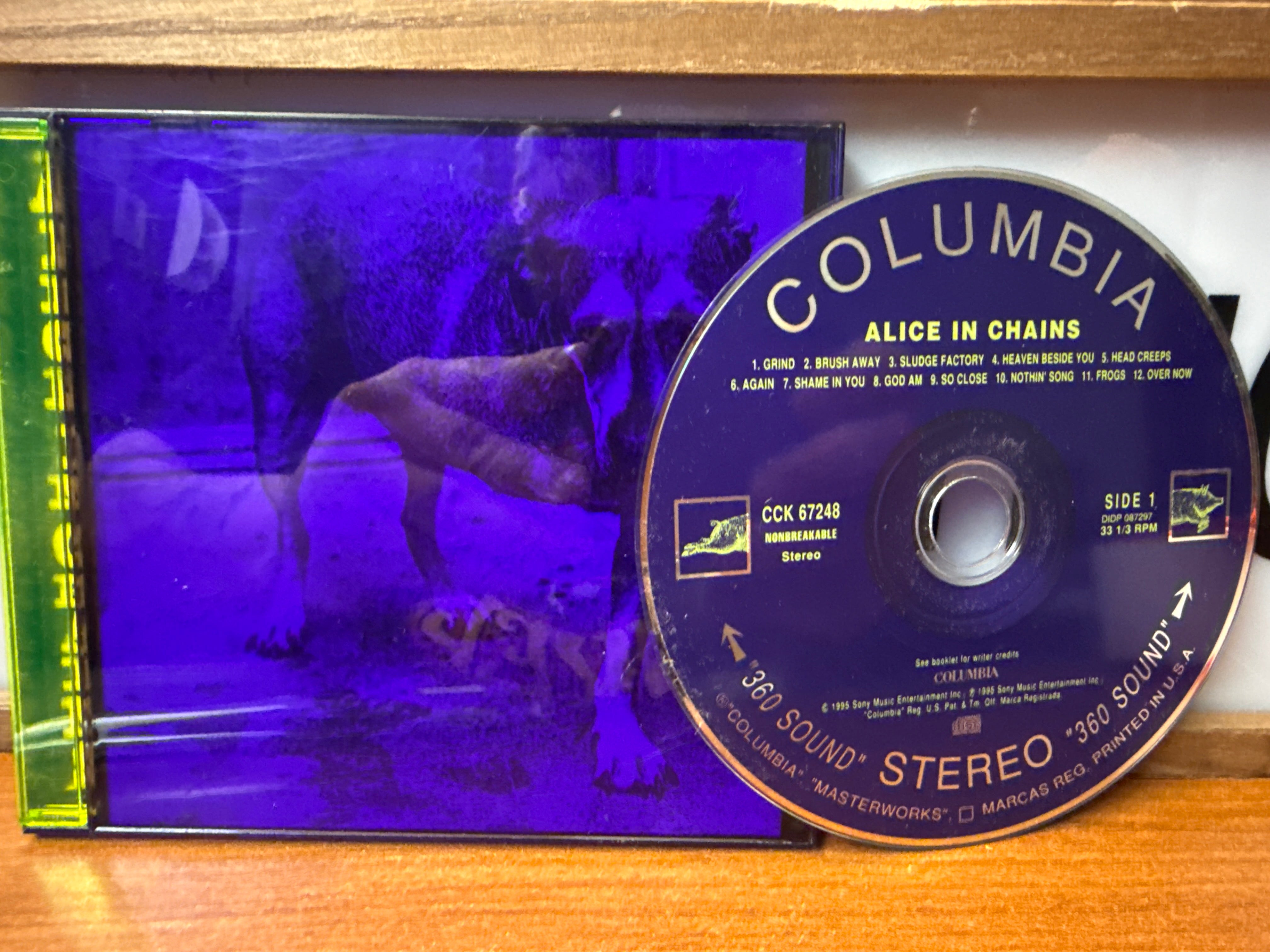 Alice In Chains - Self Titled (Tripod, Purple Shell, CD)