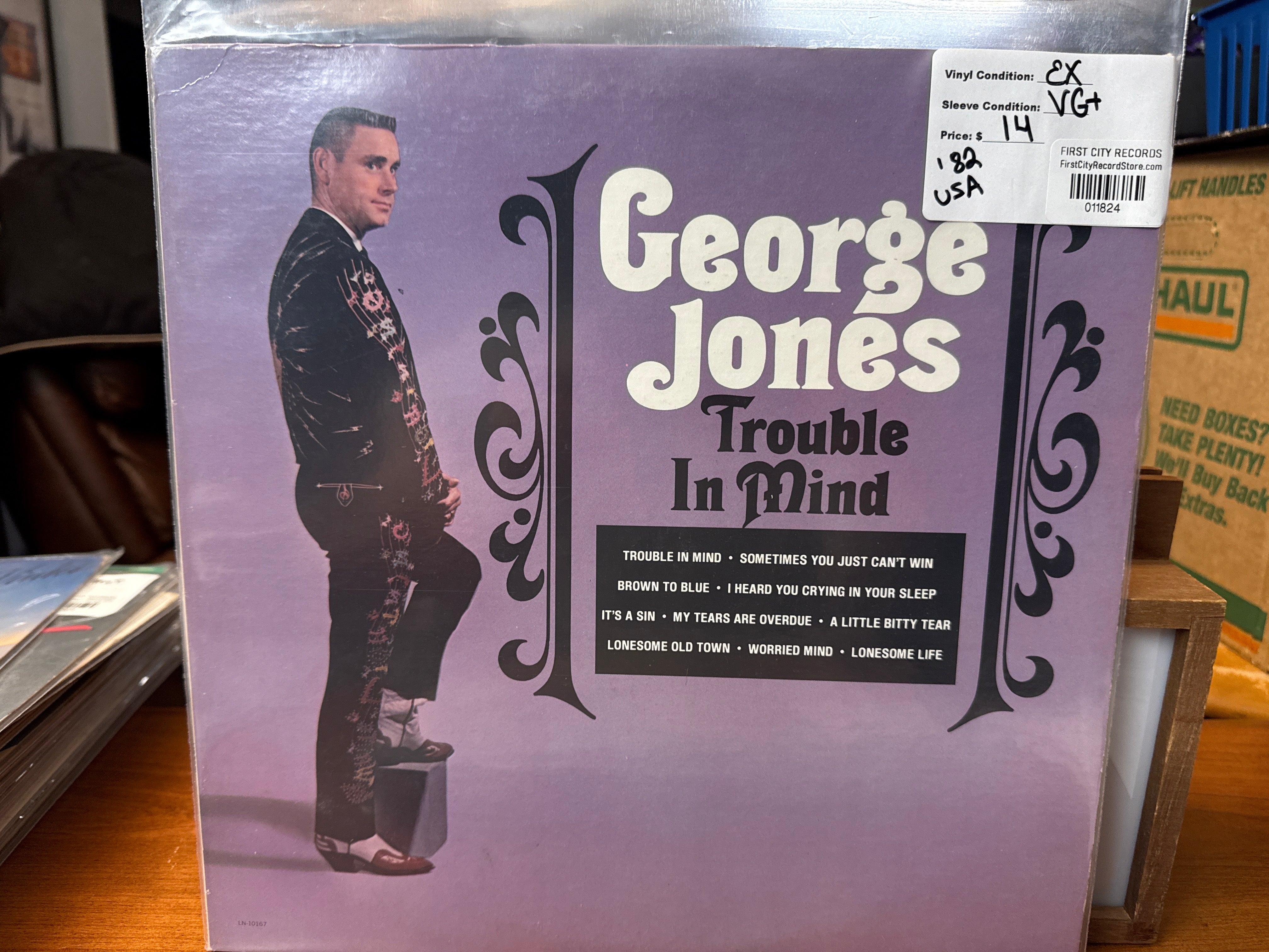 George Jones - Trouble In Mind (1982, USED)