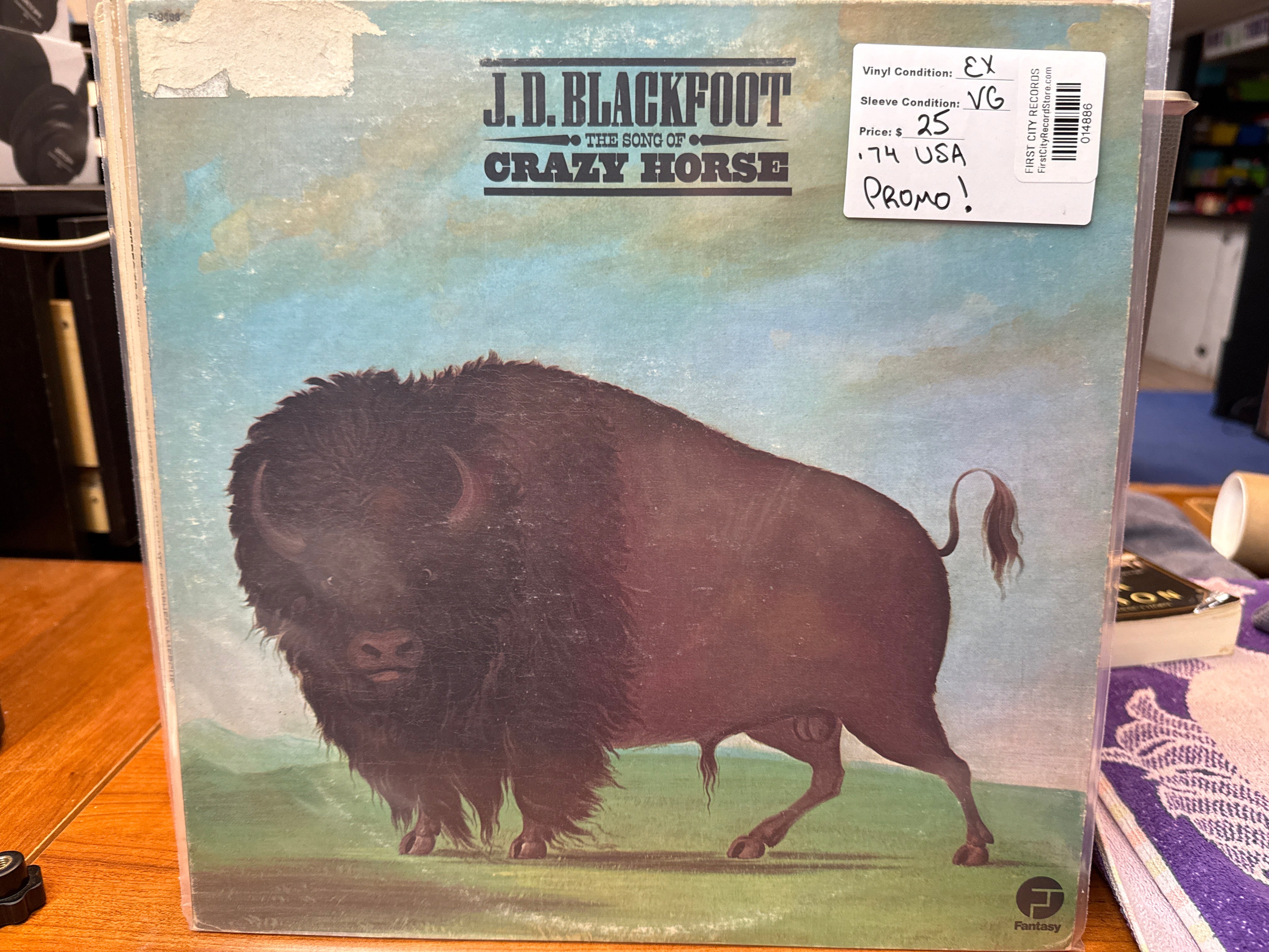 J.D. Blackfoot - The Song of Crazy Horse (1974 Promo, USED)
