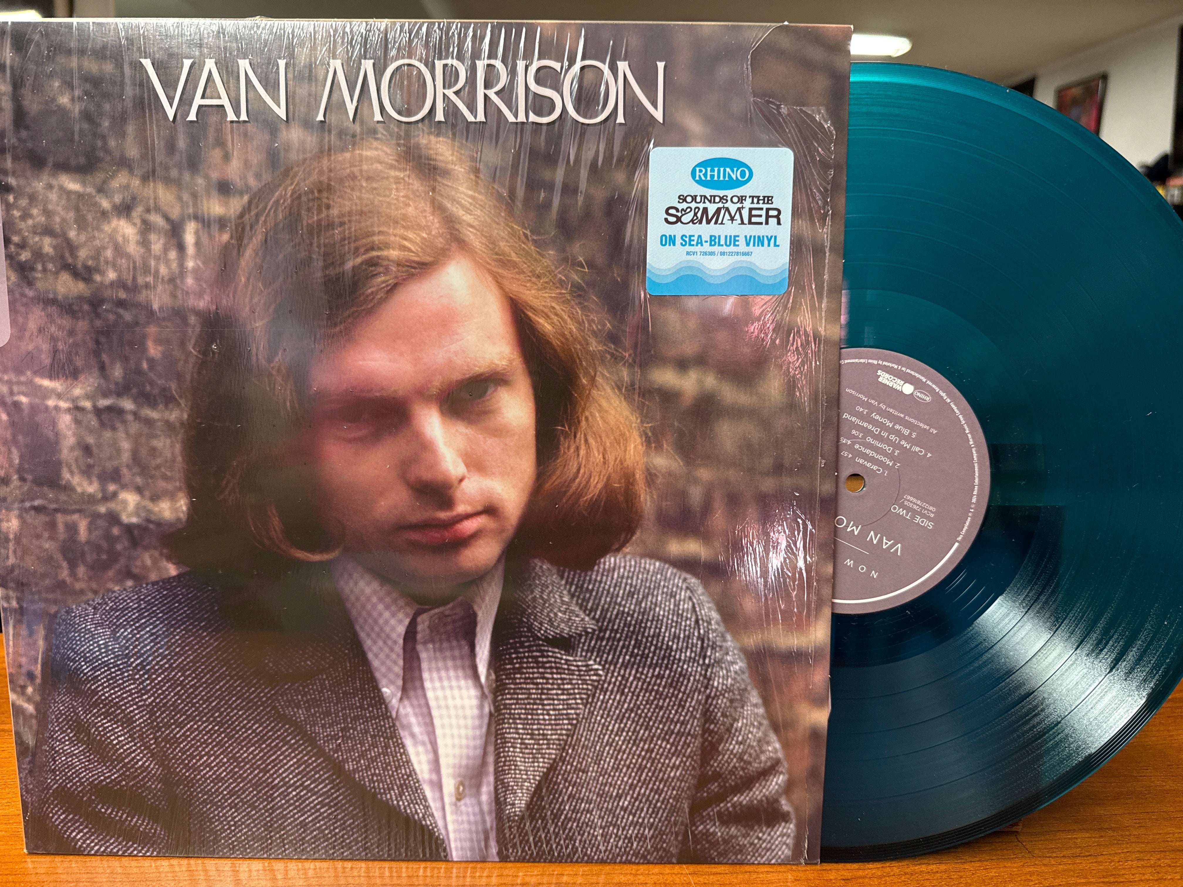 Van Morrison - Now Playing: Greatest Hits (2024, Blue Vinyl, USED)