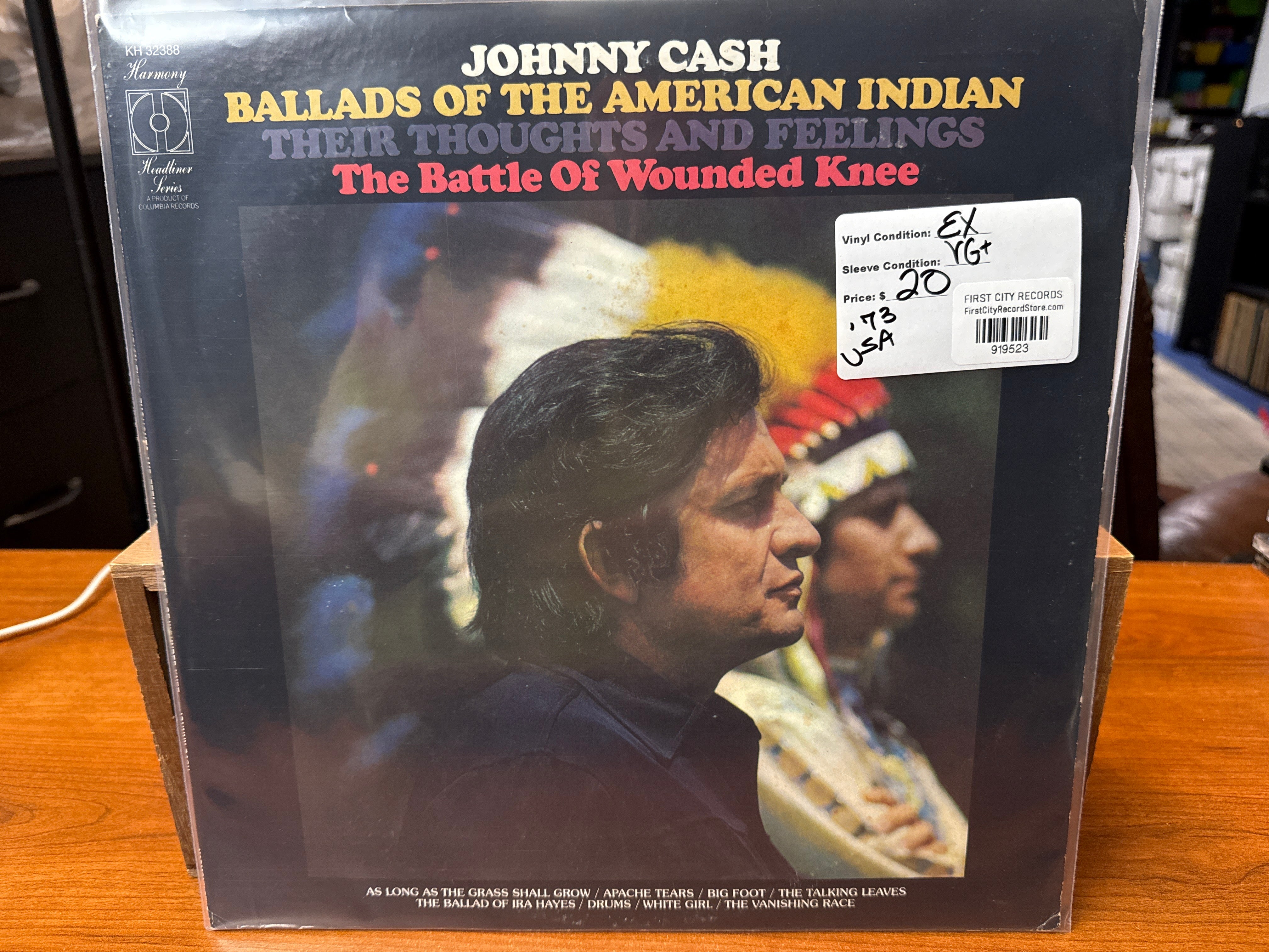 Johnny Cash - Ballads of the American Indian (1973, USED)