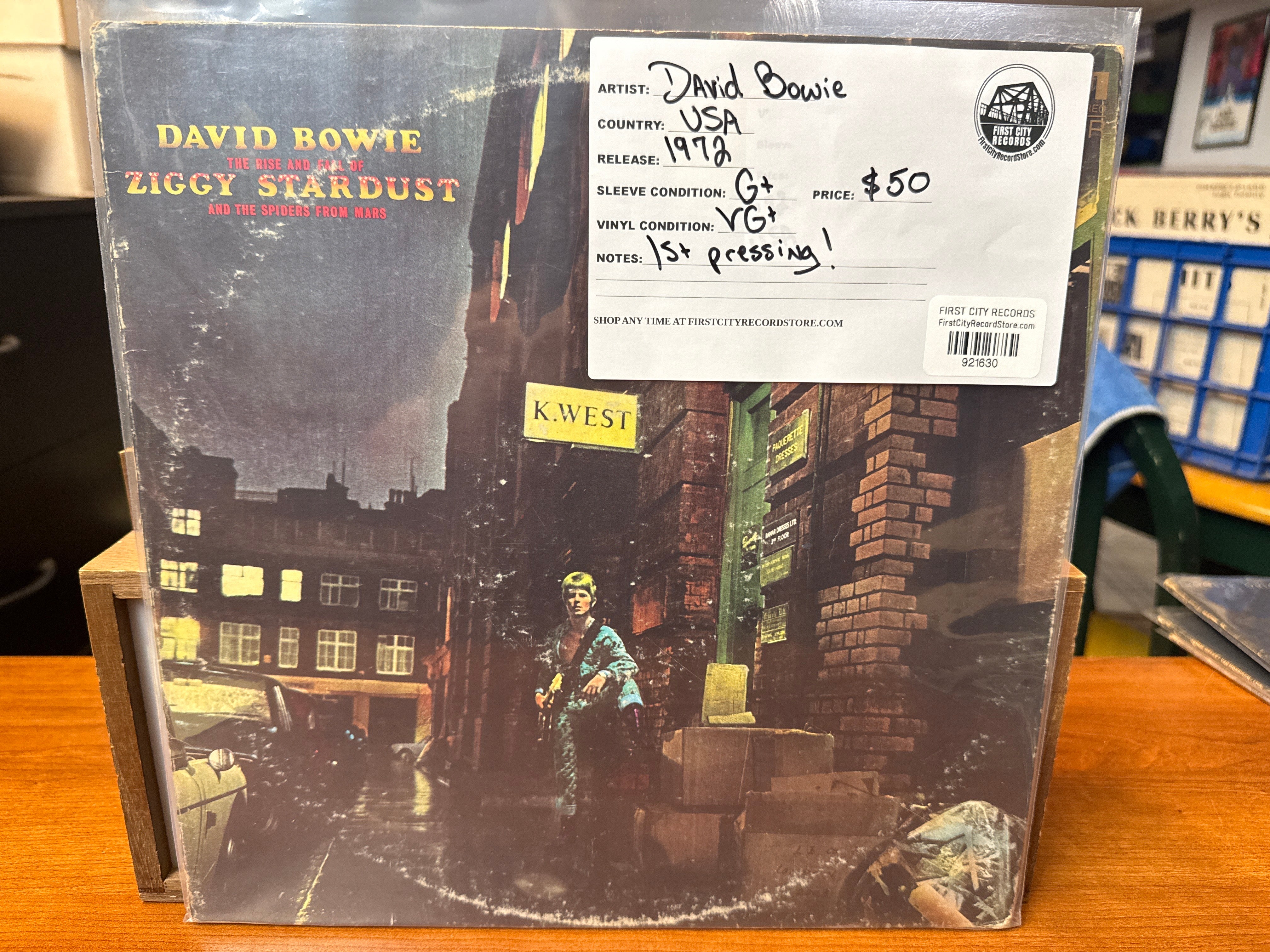 David Bowie - The Rise and Fall of Ziggy Stardust and the Spiders From Mars (1972, 1st Pressing, USED)
