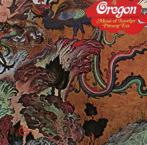 the album cover for Oregon - Music of Another Present Era