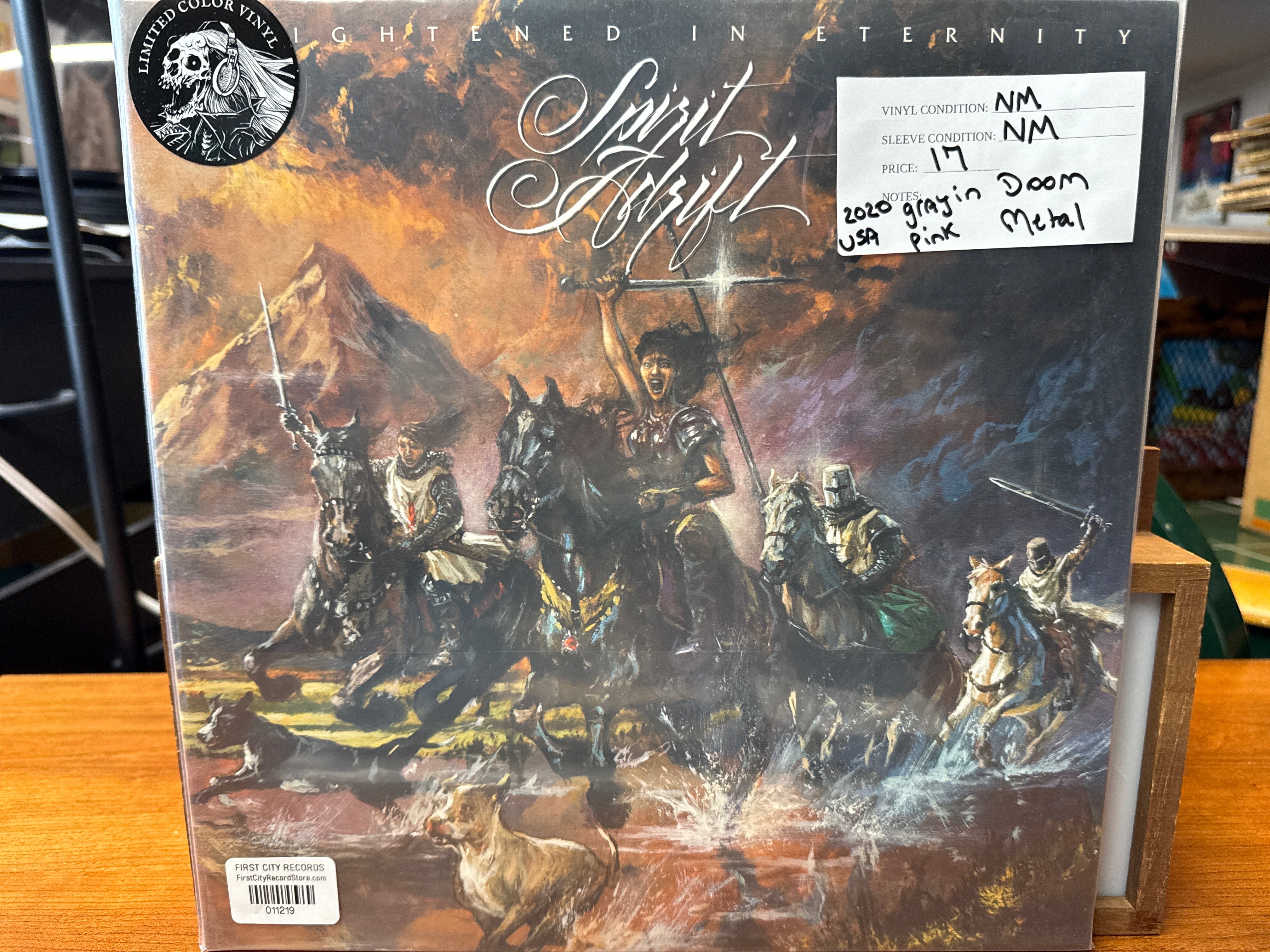 Spirit Adrift - Enlightened In Eternity (2020, Gray in Pink Vinyl, USED)