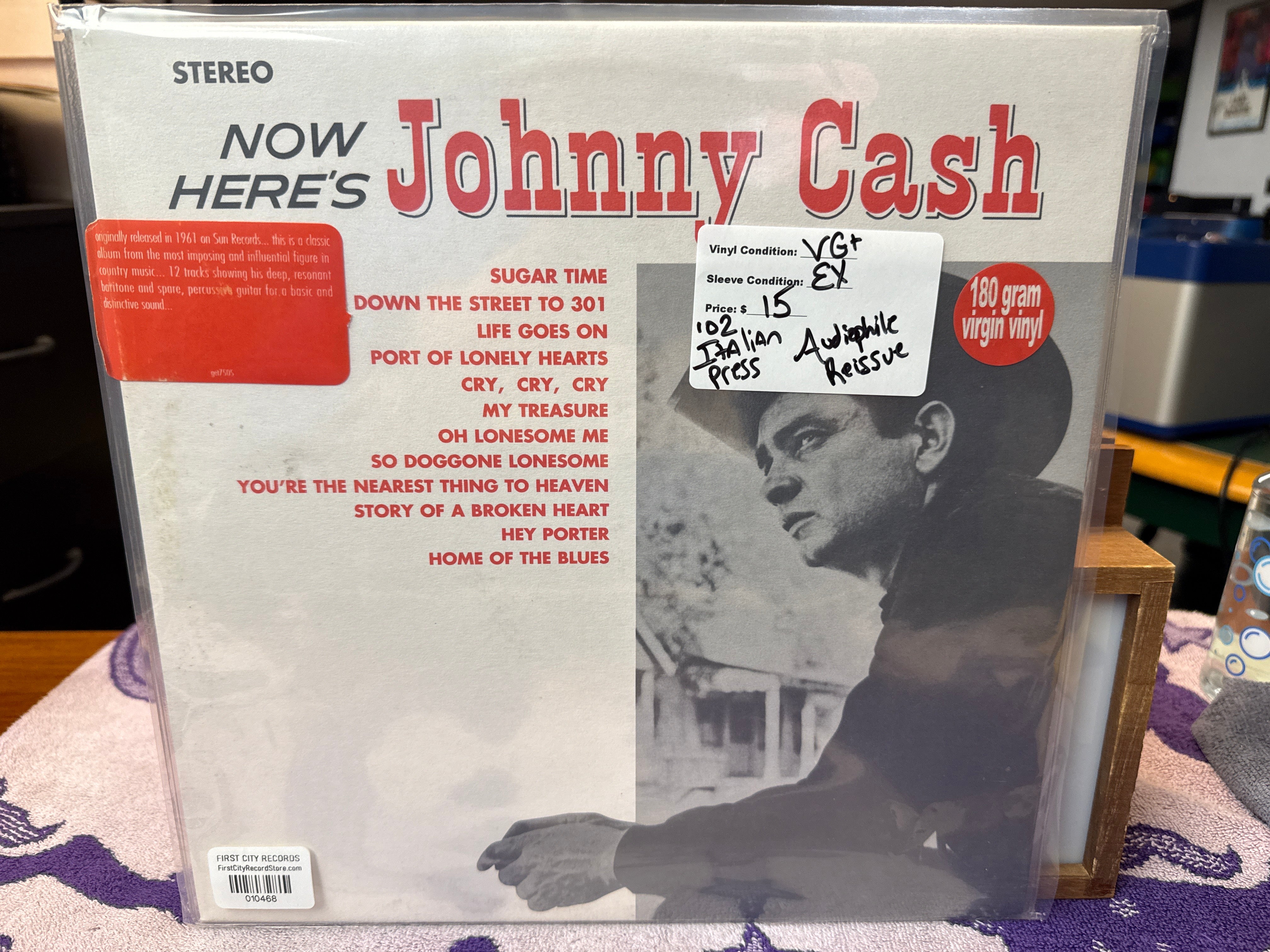 Johnny Cash - Now Here's Johnny Cash (2002, Italian, Audiophile, USED)