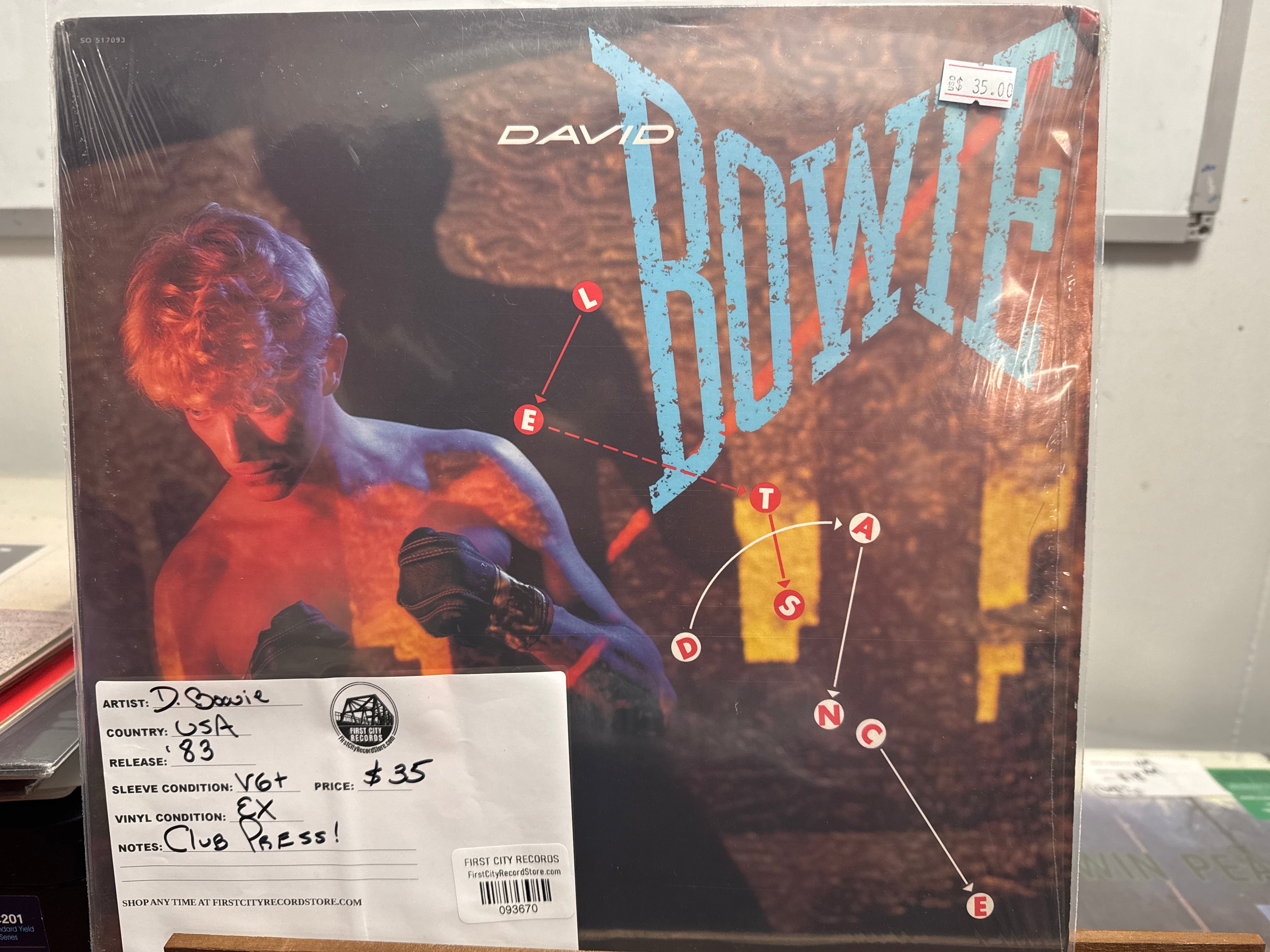 David Bowie - Let's Dance (Club Pressing, USED)