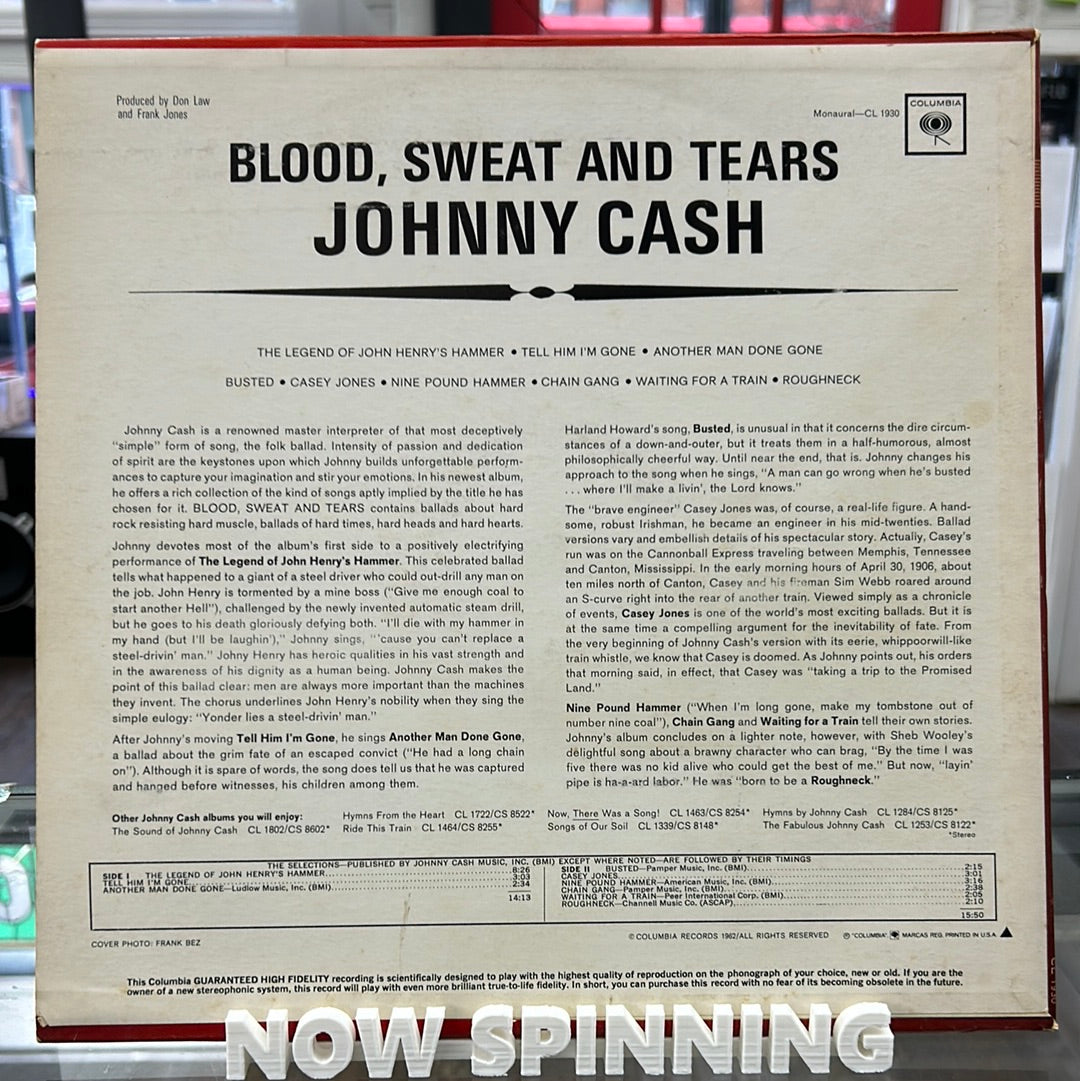 Johnny Cash - Blood, Sweat, and Tears