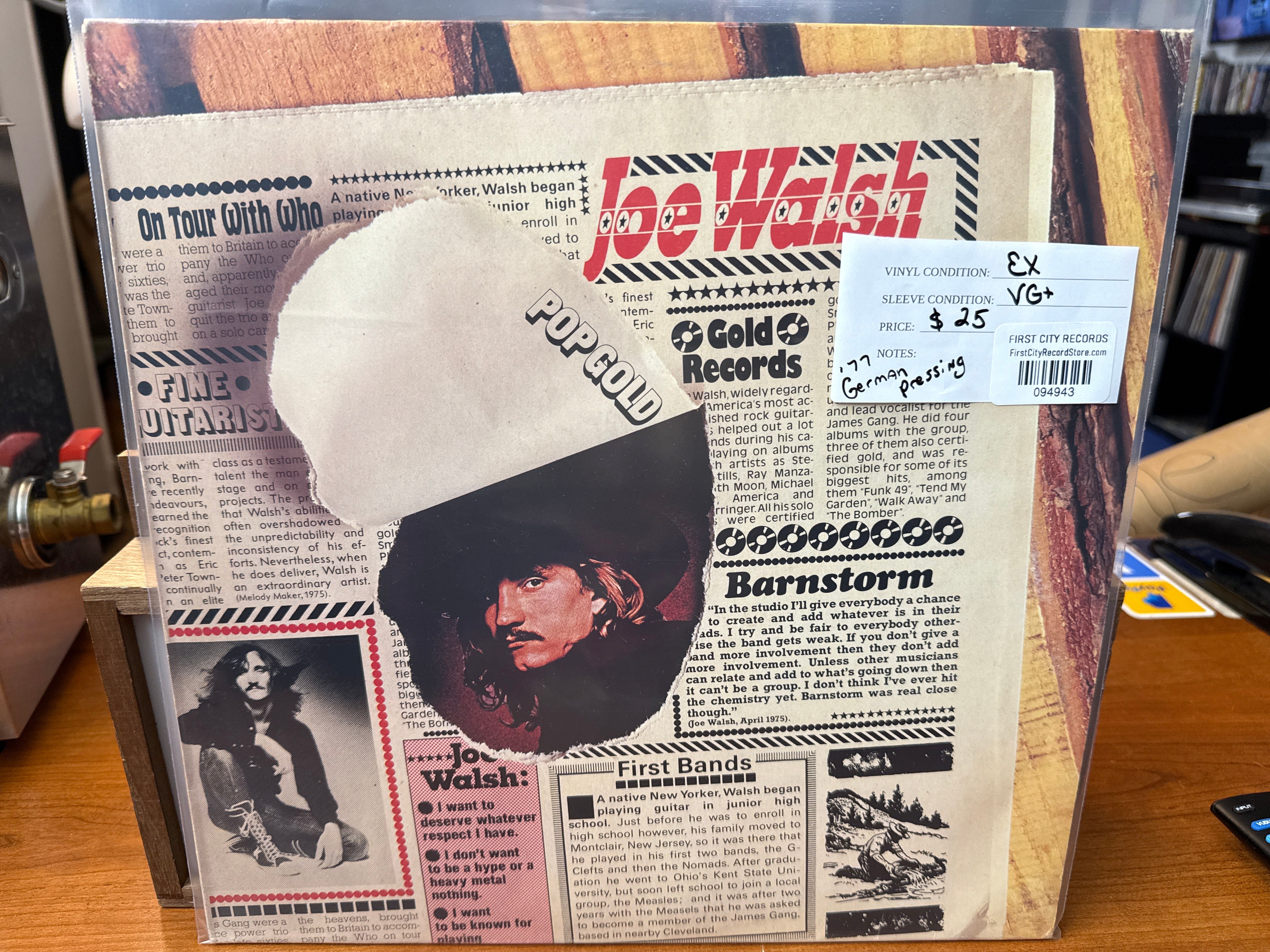 Joe Walsh - Pop Gold (1977 German Pressing, USED)