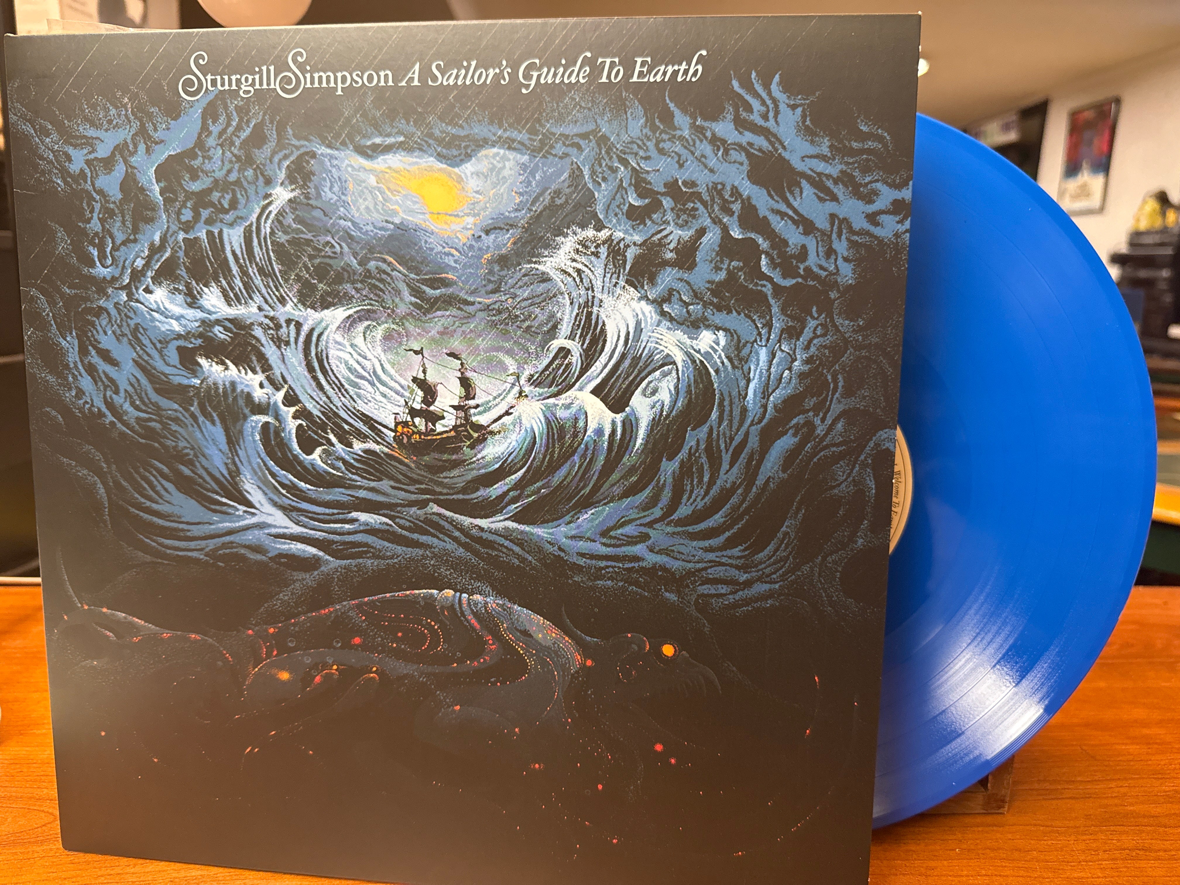 Sturgill Simpson - A Sailor's Guide to Earth (2016, Blue Vinyl, USED)