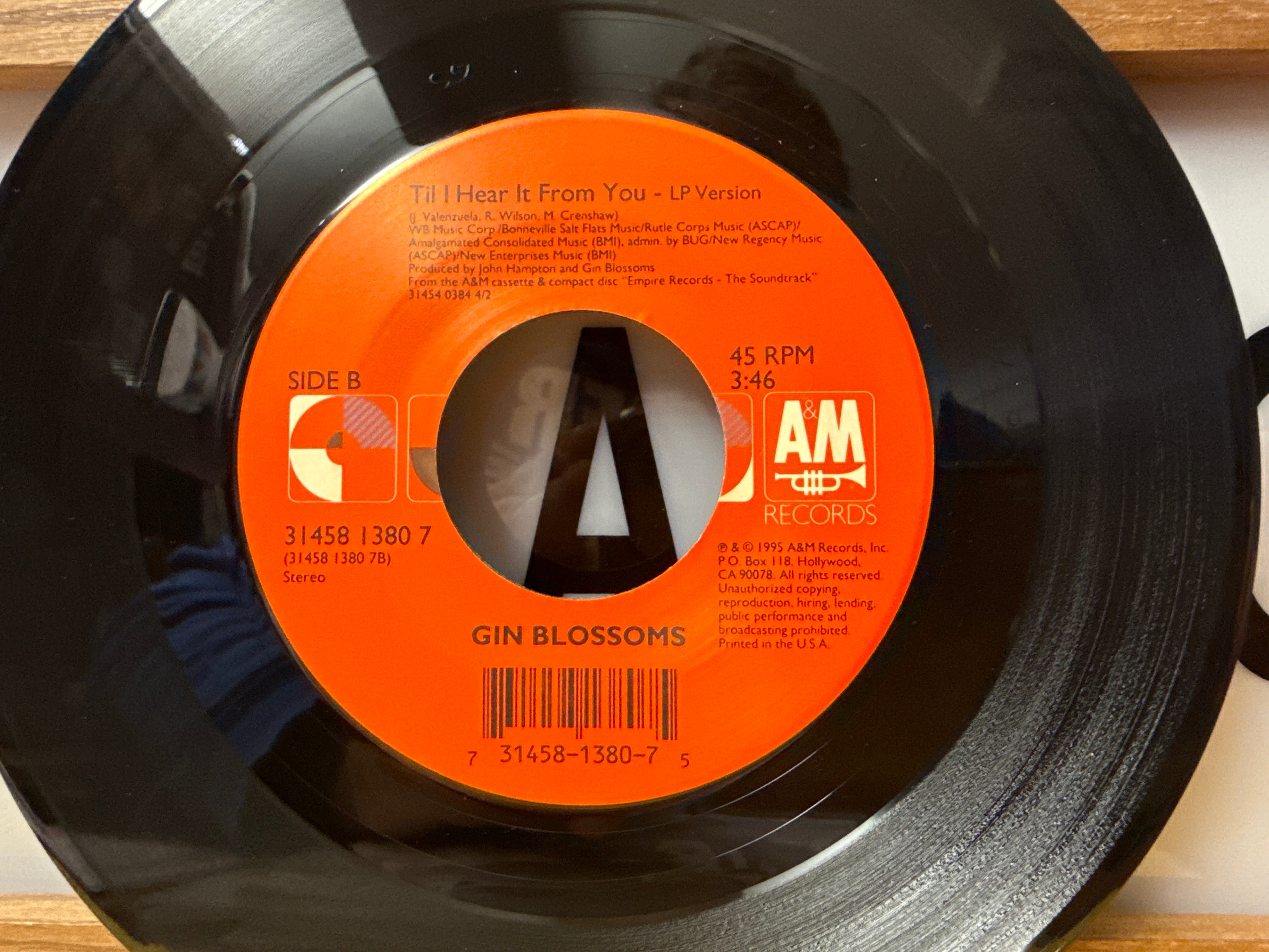 Gin Blossoms - Til I Hear It From You/Follow You Down (1996, 7")