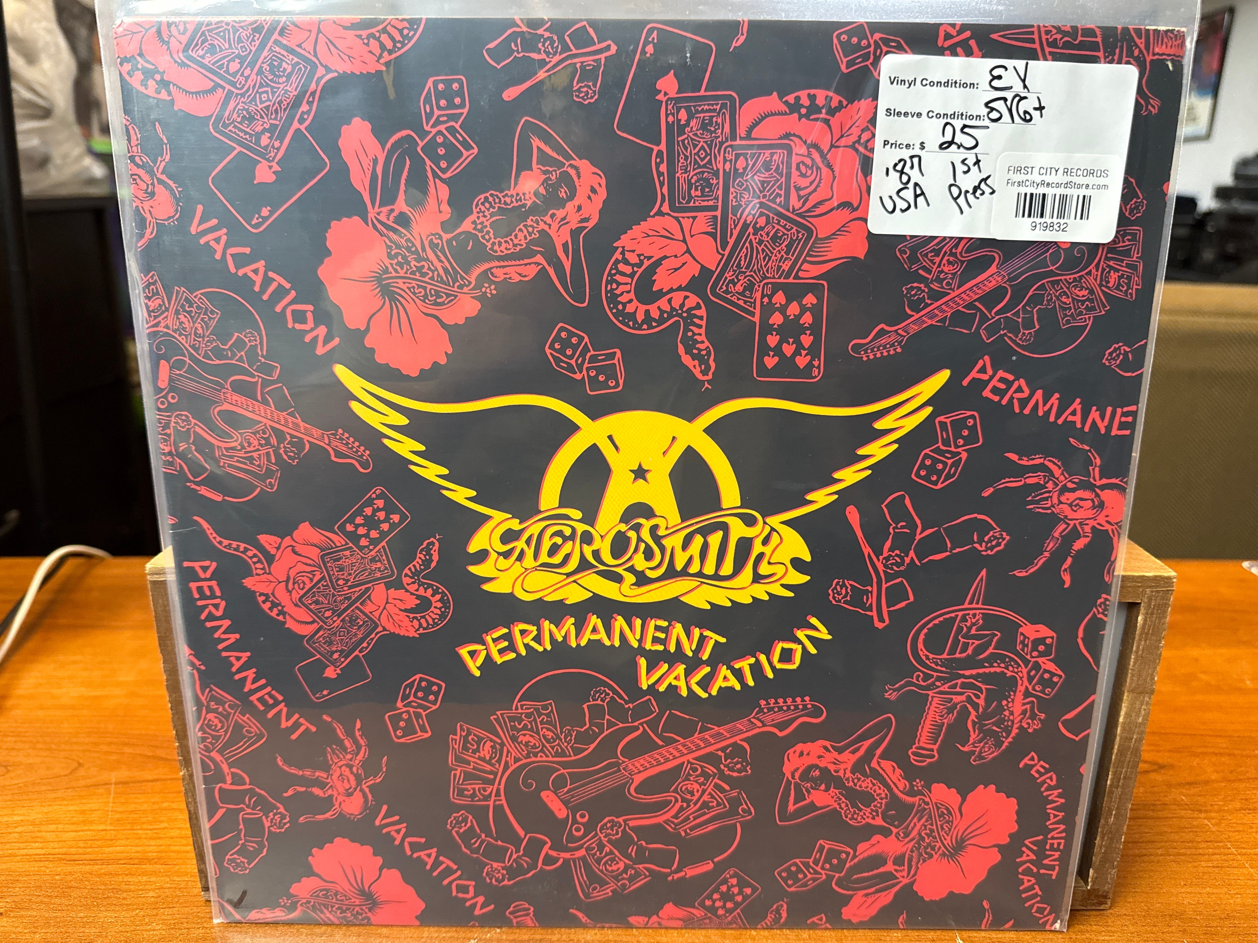 Aerosmith - Permanent Vacation (1987, 1st Press, USED)