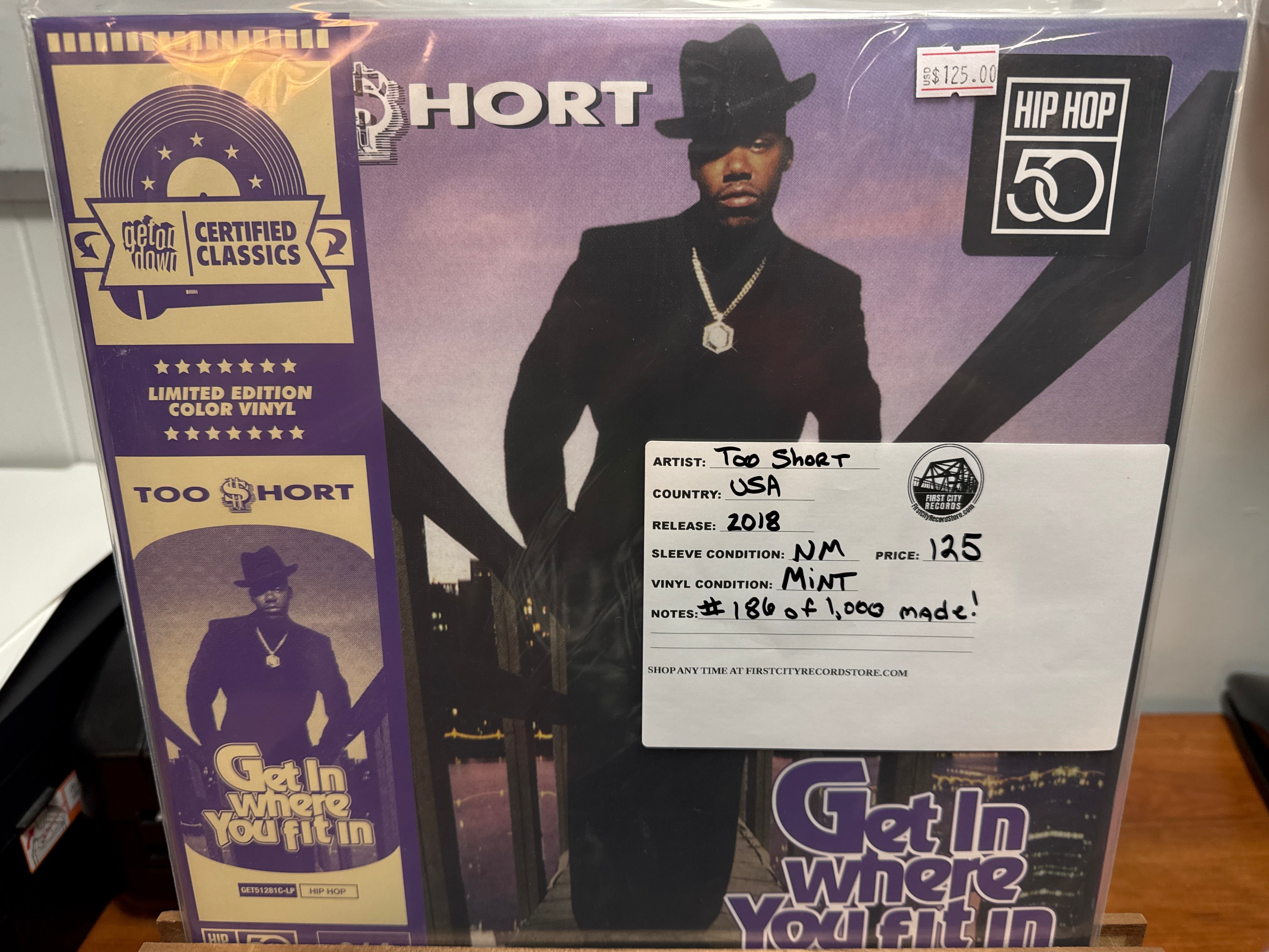 Too Short - Get In Where You Fit In (Numbered, Colored Vinyl)