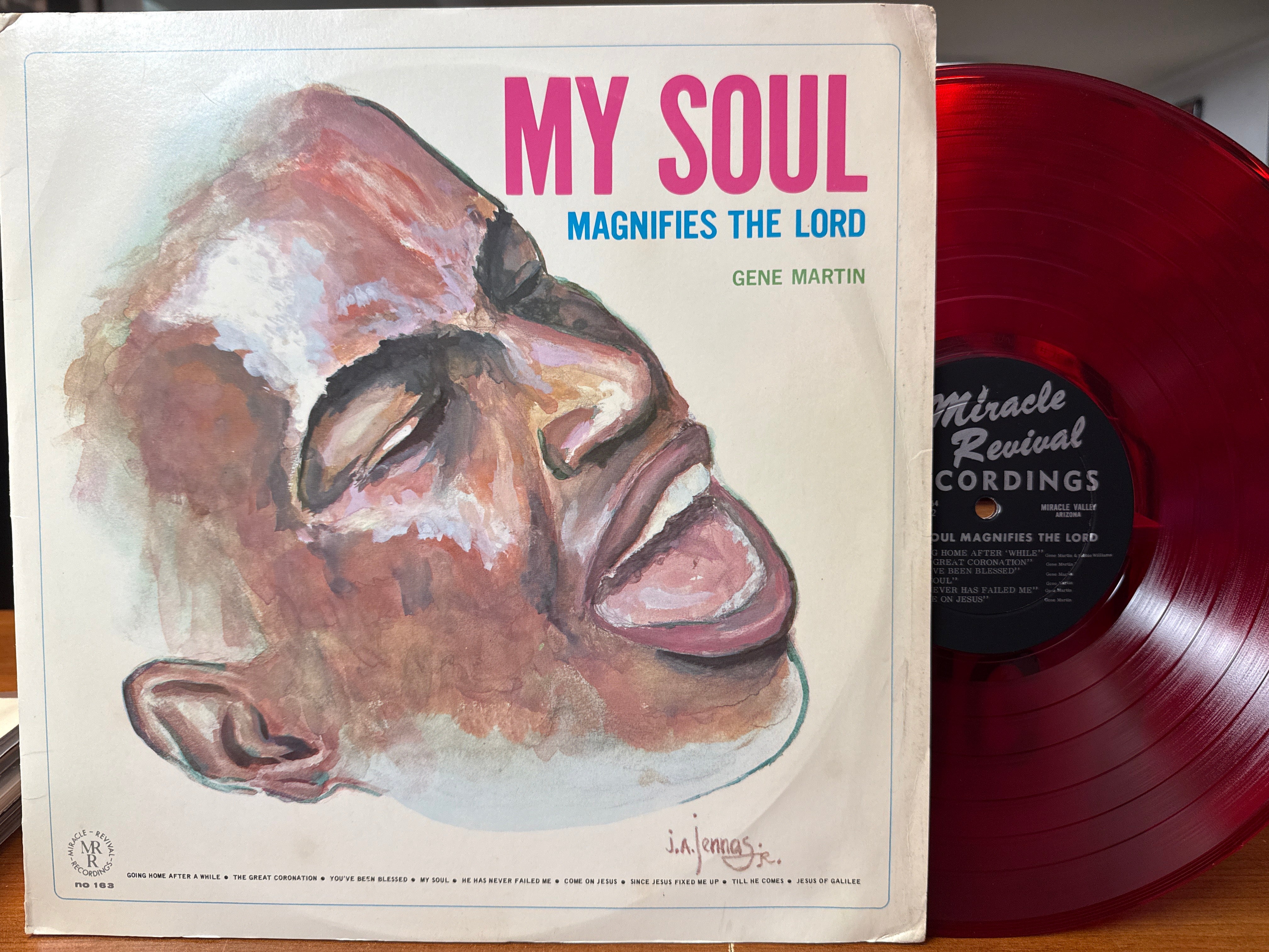 Gene Martin - My Soul Magnifies The Lord (1964, Red Vinyl, USED)