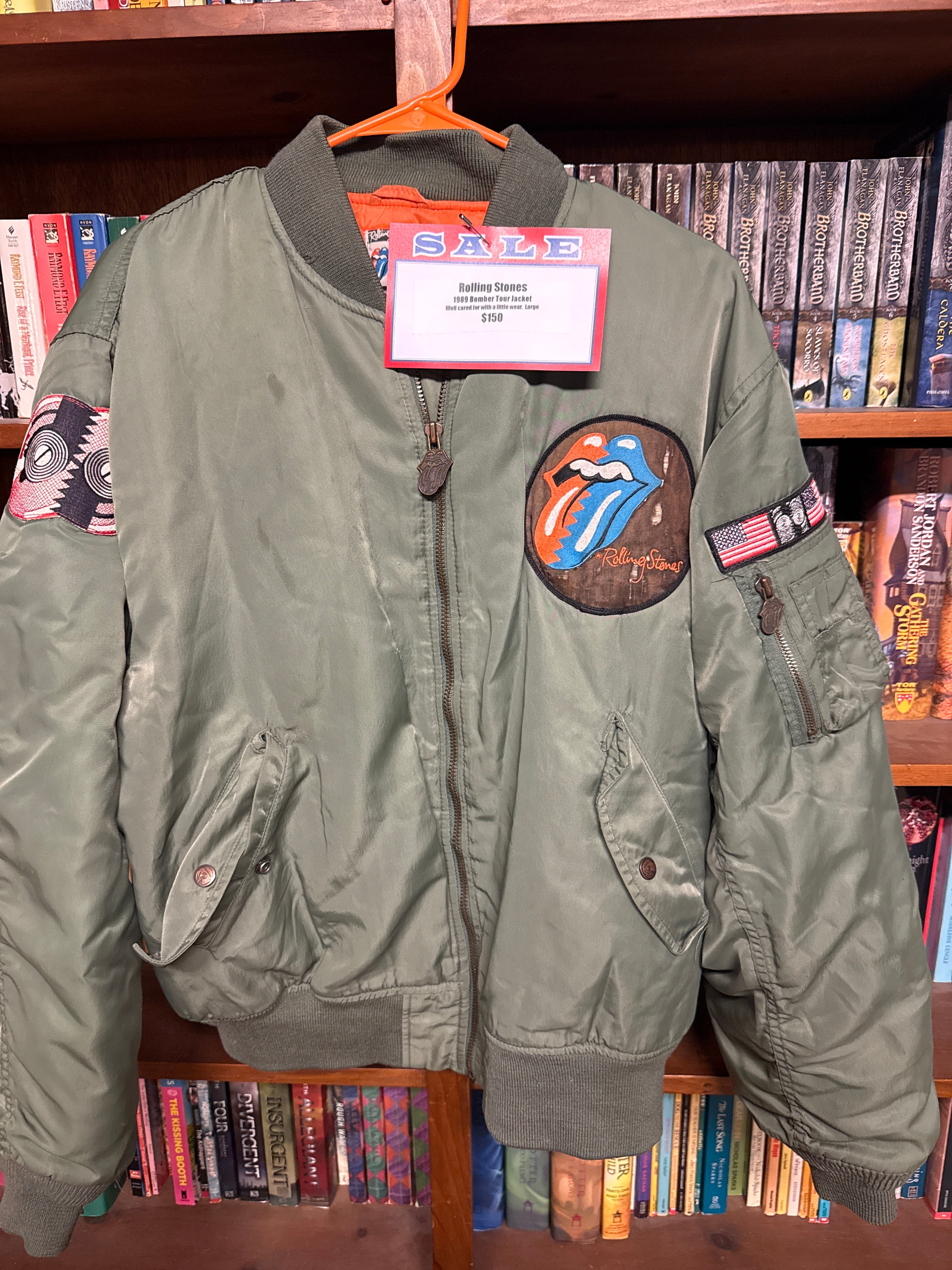 Rolling Stones 1989 Bomber Style Tour Jacket