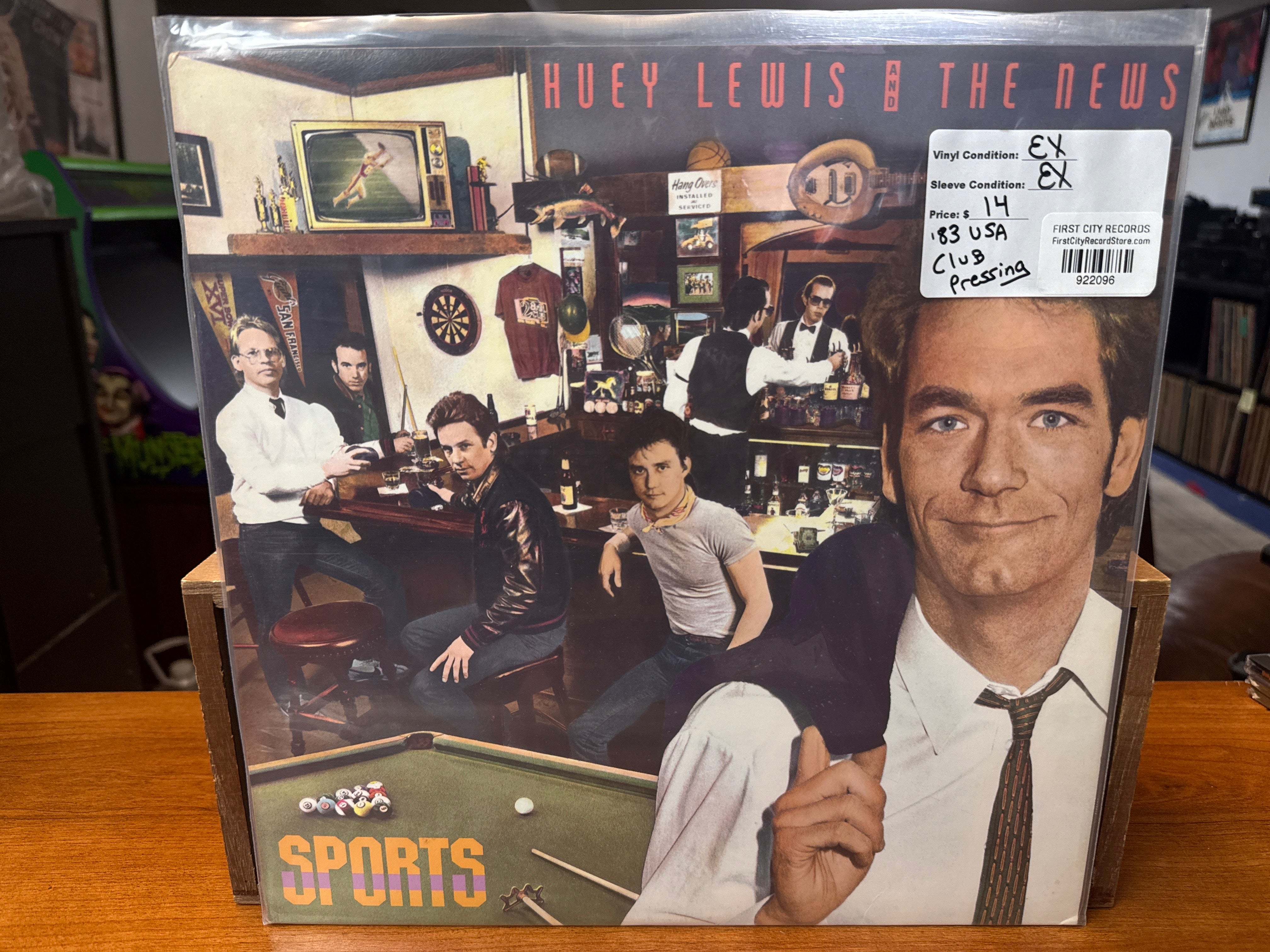 Huey Lewis & The News - Sports (1983, Club Pressing, USED)