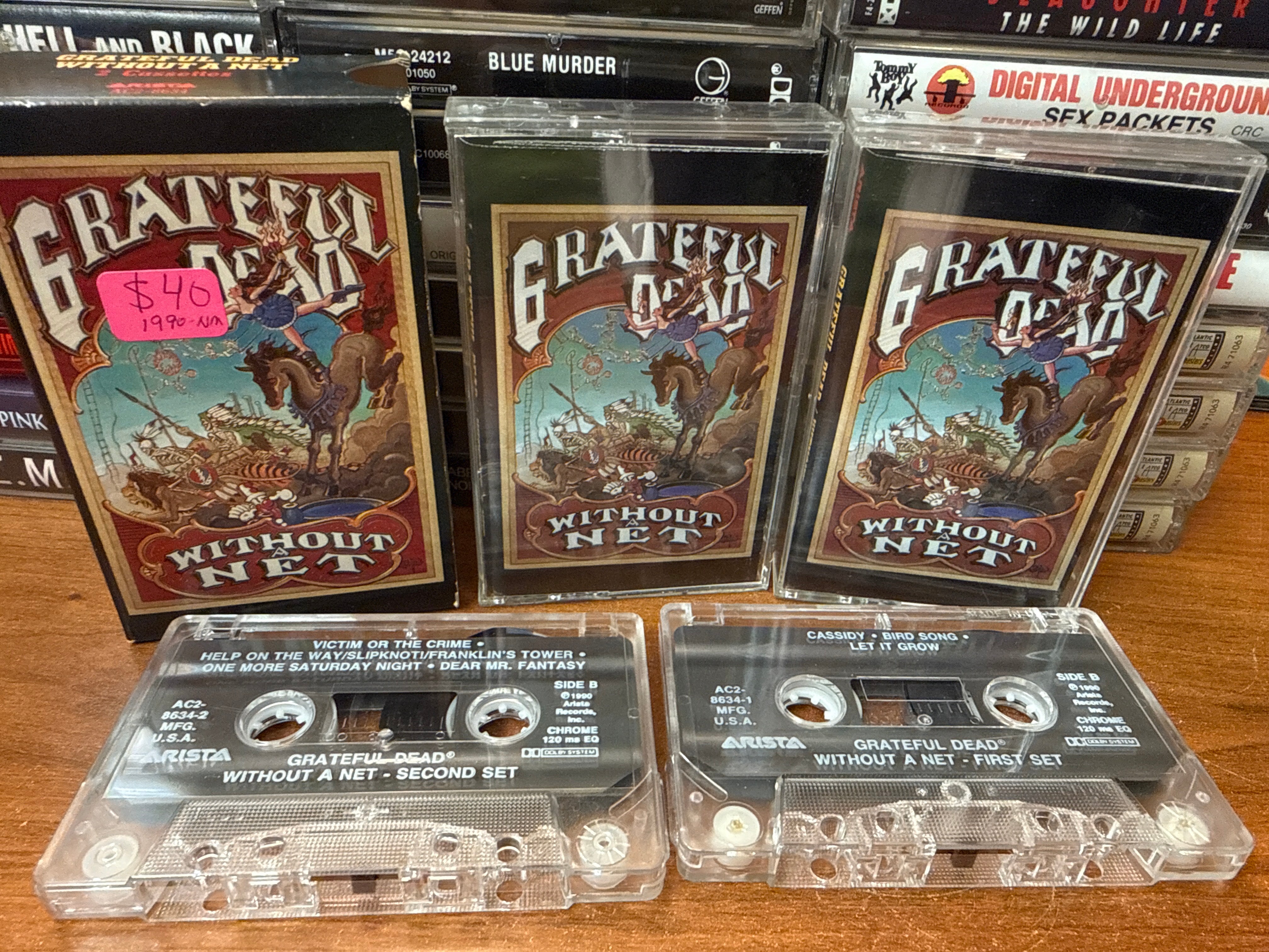 Grateful Dead - Without A Net (2x Cassette w/ Slip Cover, USED)