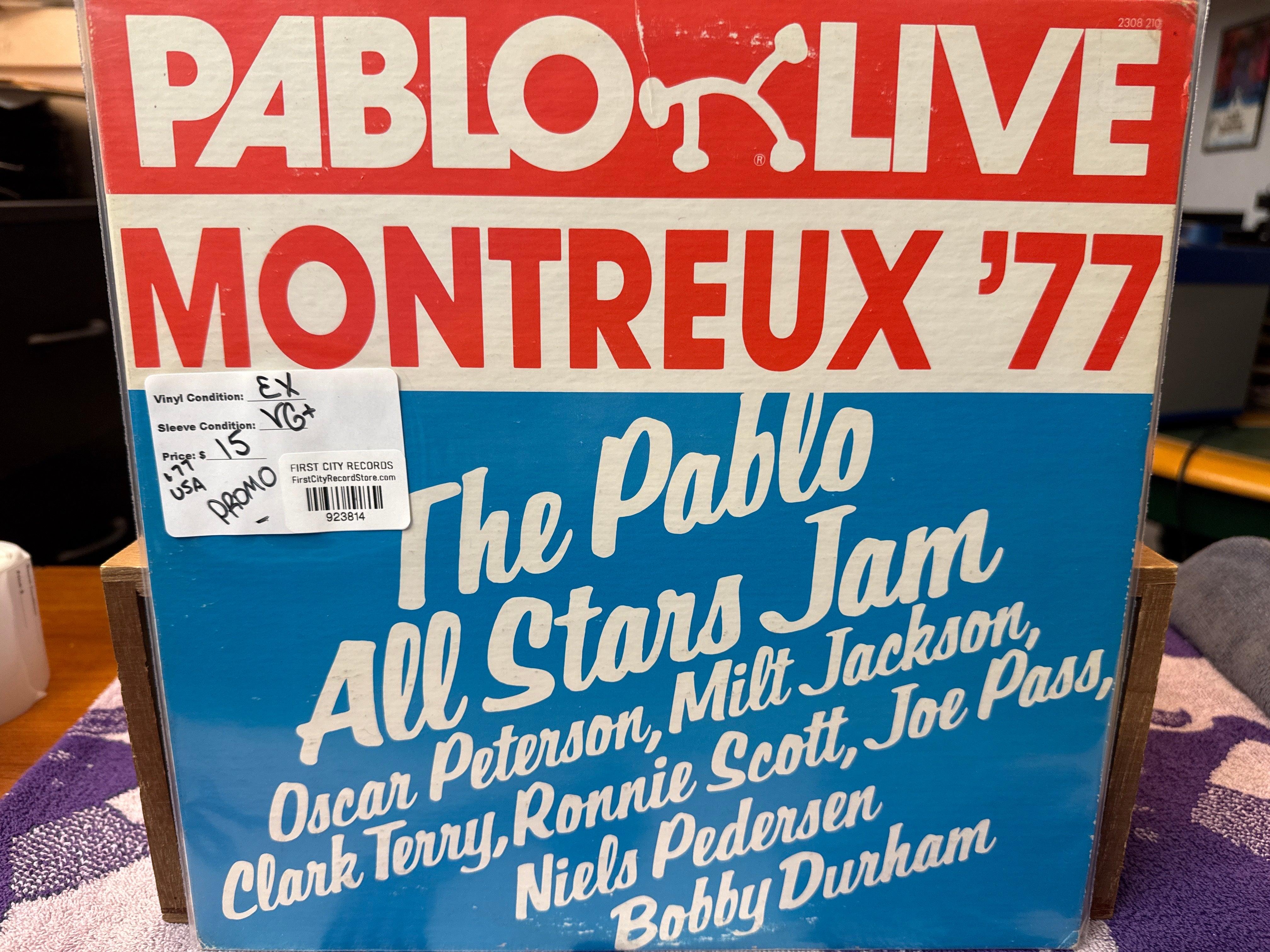 Pablo All Stars Jam - Pablo Live Montreux 77 (1977, Promo, USED)