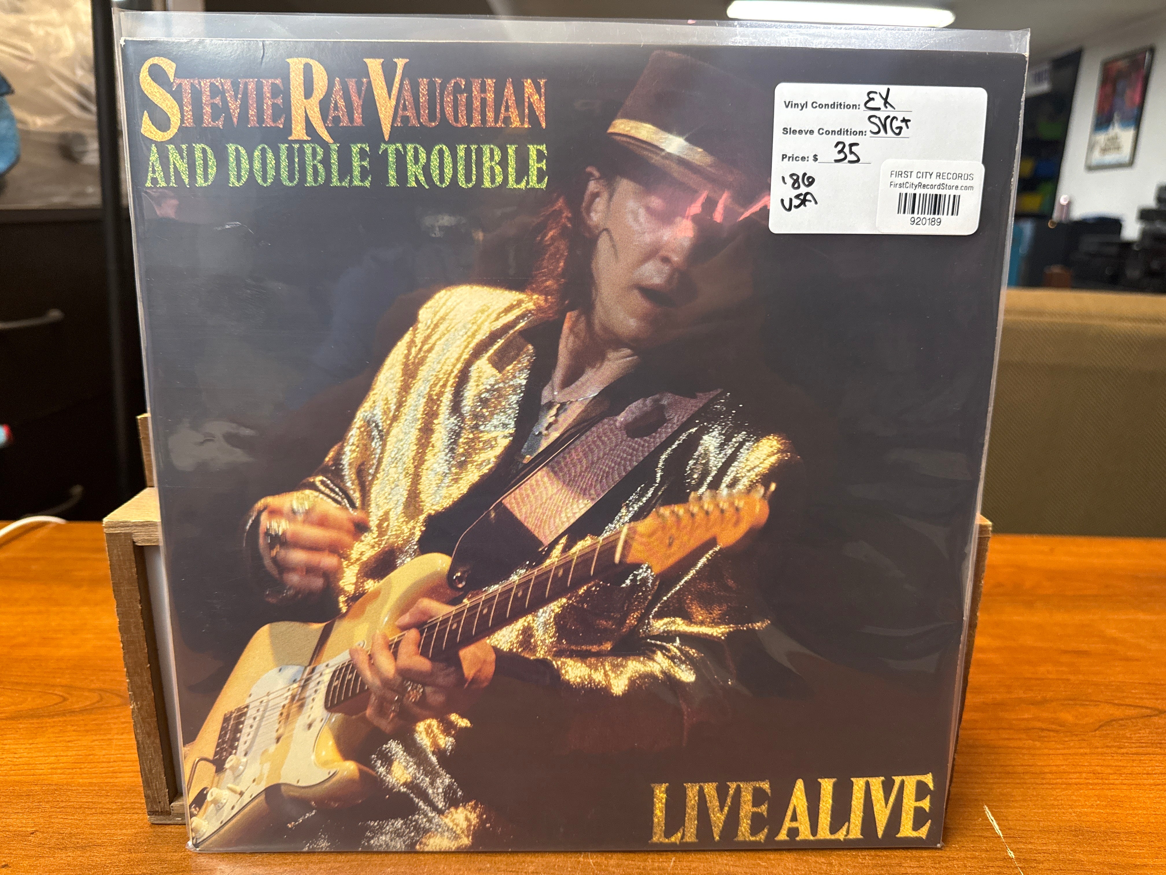 Stevie Ray Vaughan and Double Trouble - Live Alive (1986, USED)
