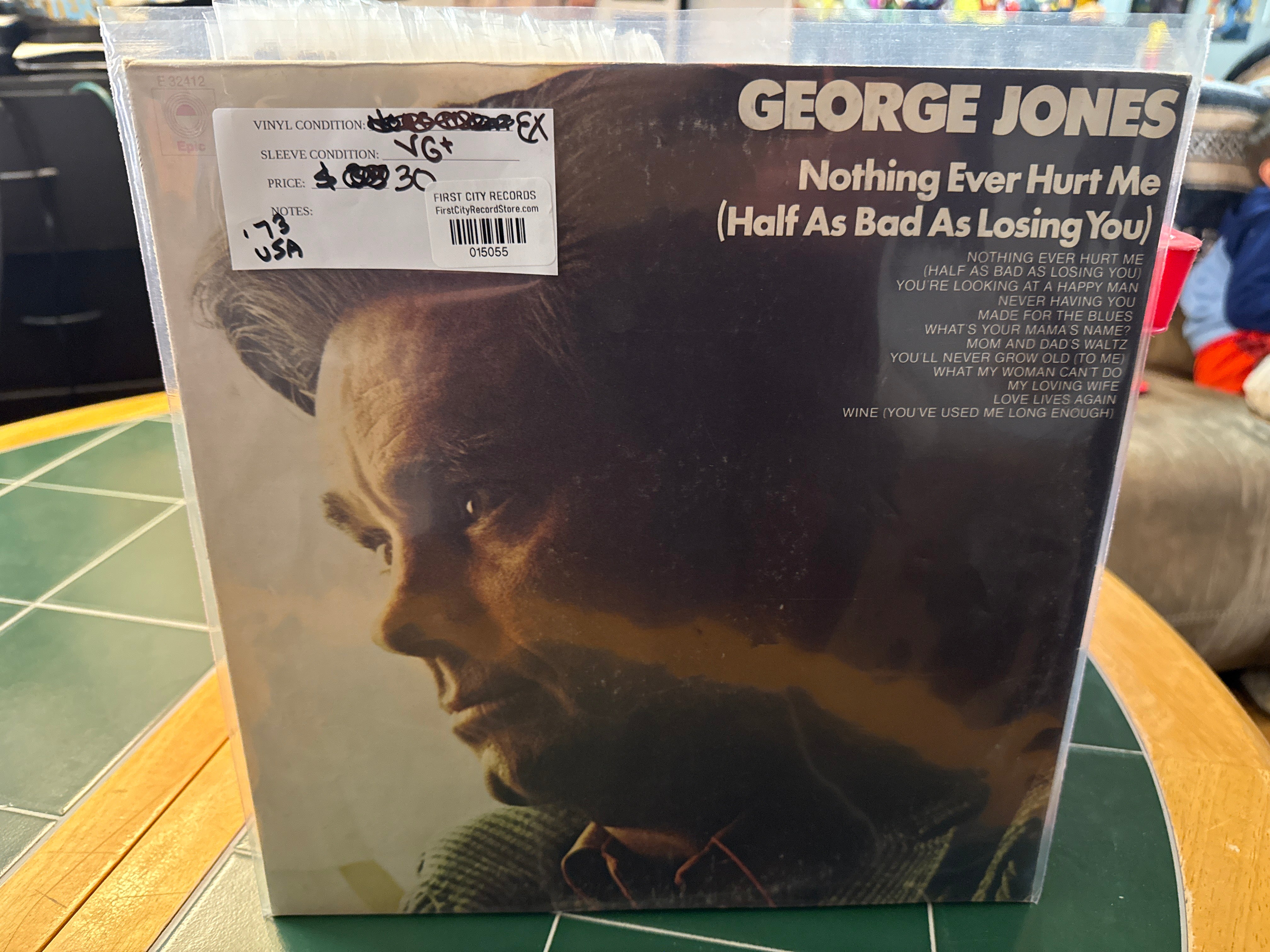 George Jones - Nothing Ever Hurt Me (1973, USED)