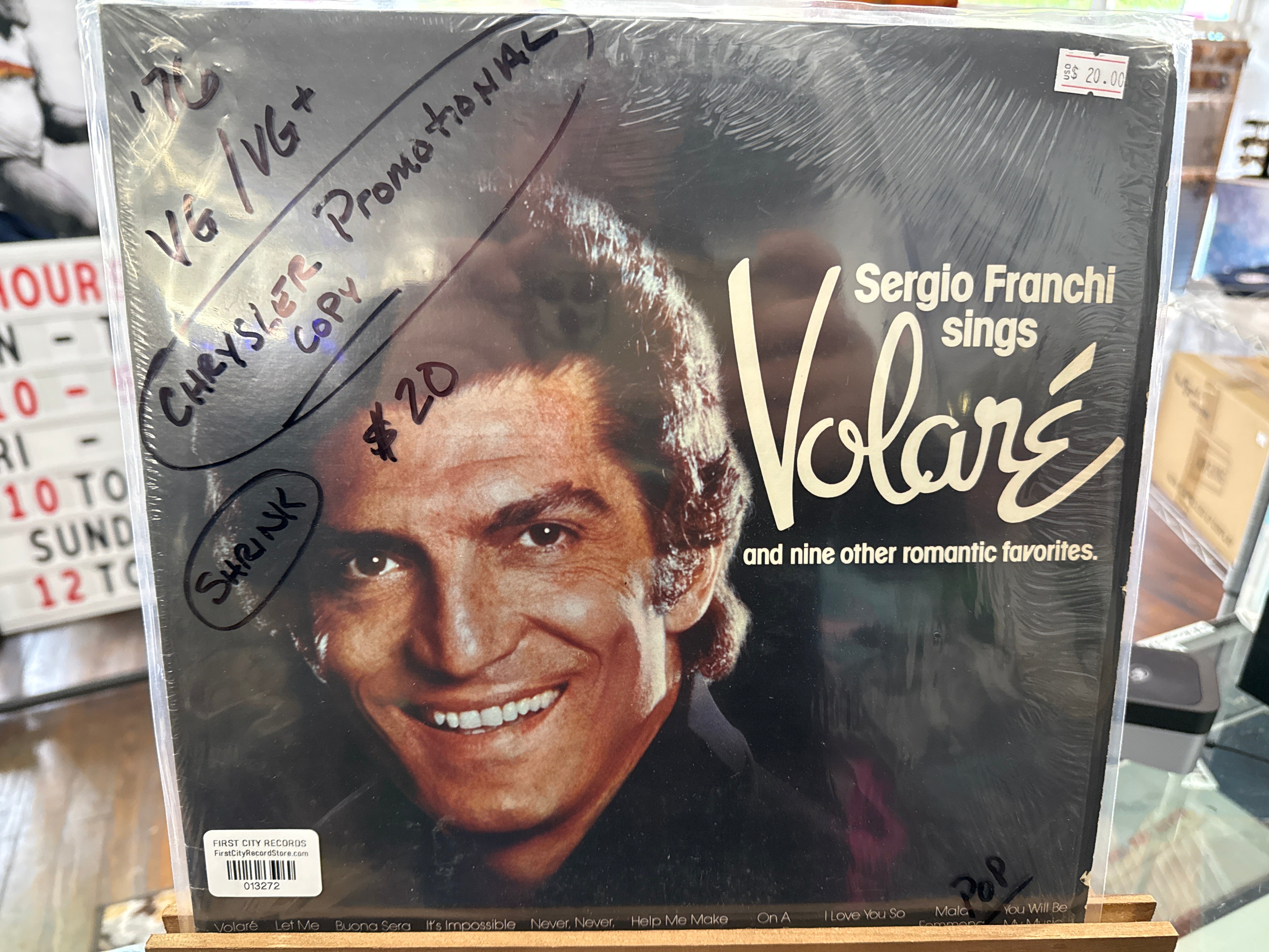 Sergio Franchi Sings Volare (1976, USED)