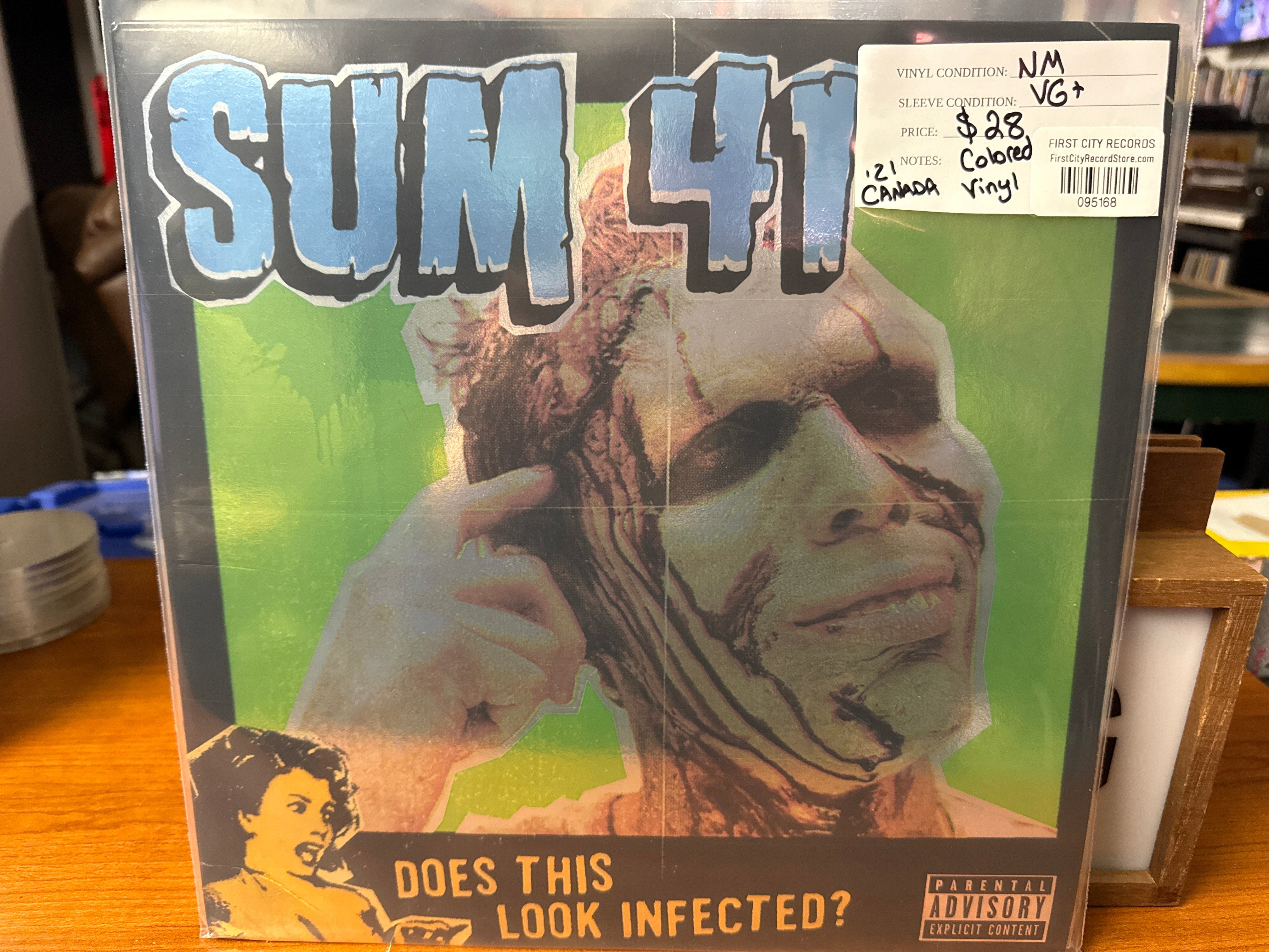 Sum 41 - Does This Look Infected? (2021 Canadian Pressing, Colored Vinyl, USED)