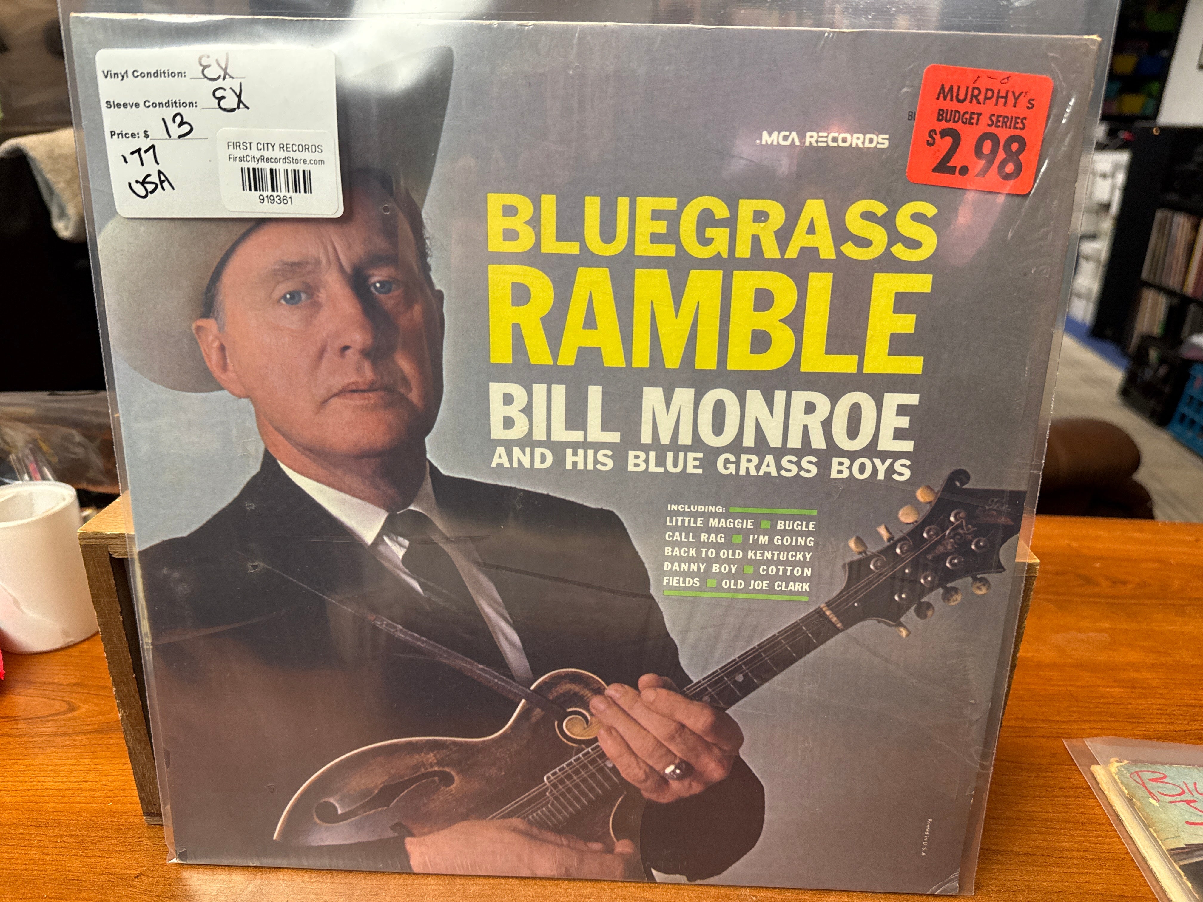Bill Monroe and his Blue Grass Boys - Bluegrass Ramble (1977, USED)