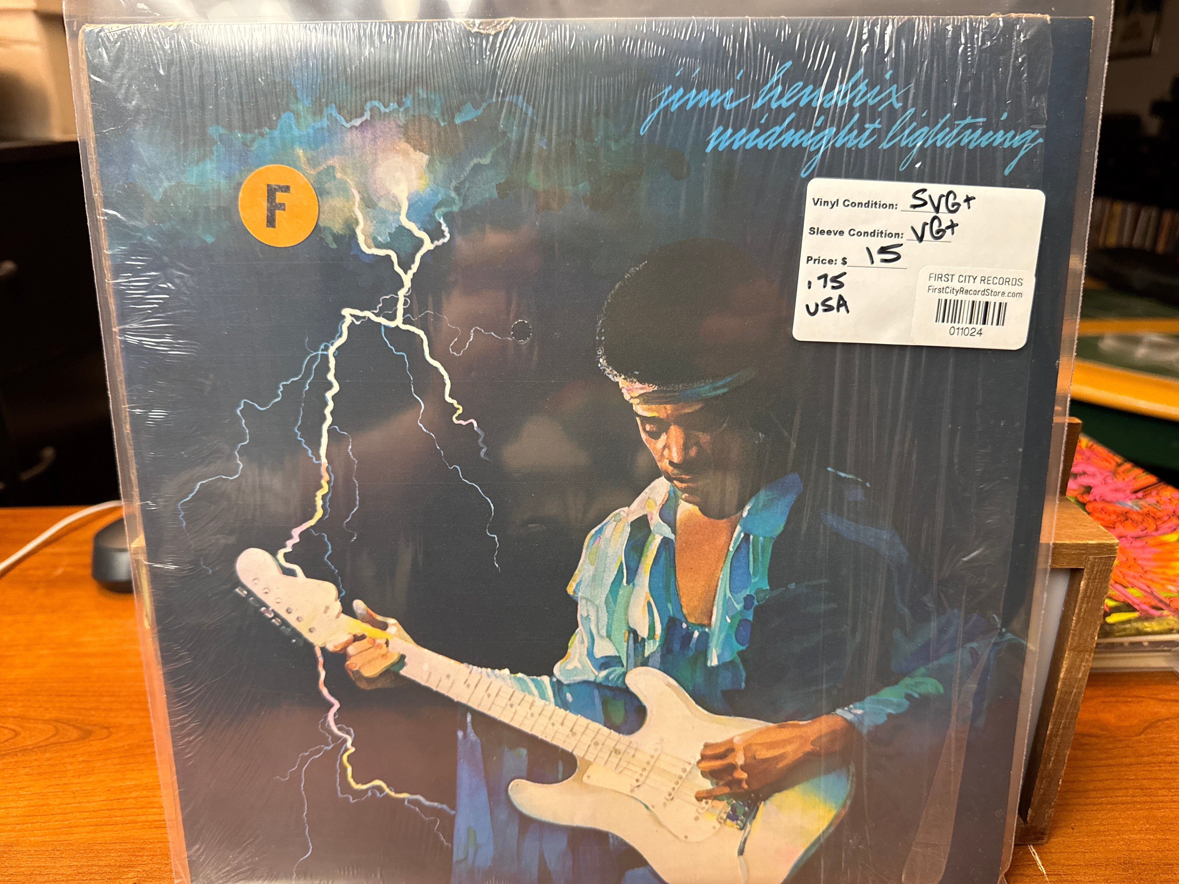 Jimi Hendrix - Midnight Lightning (1975, USED)