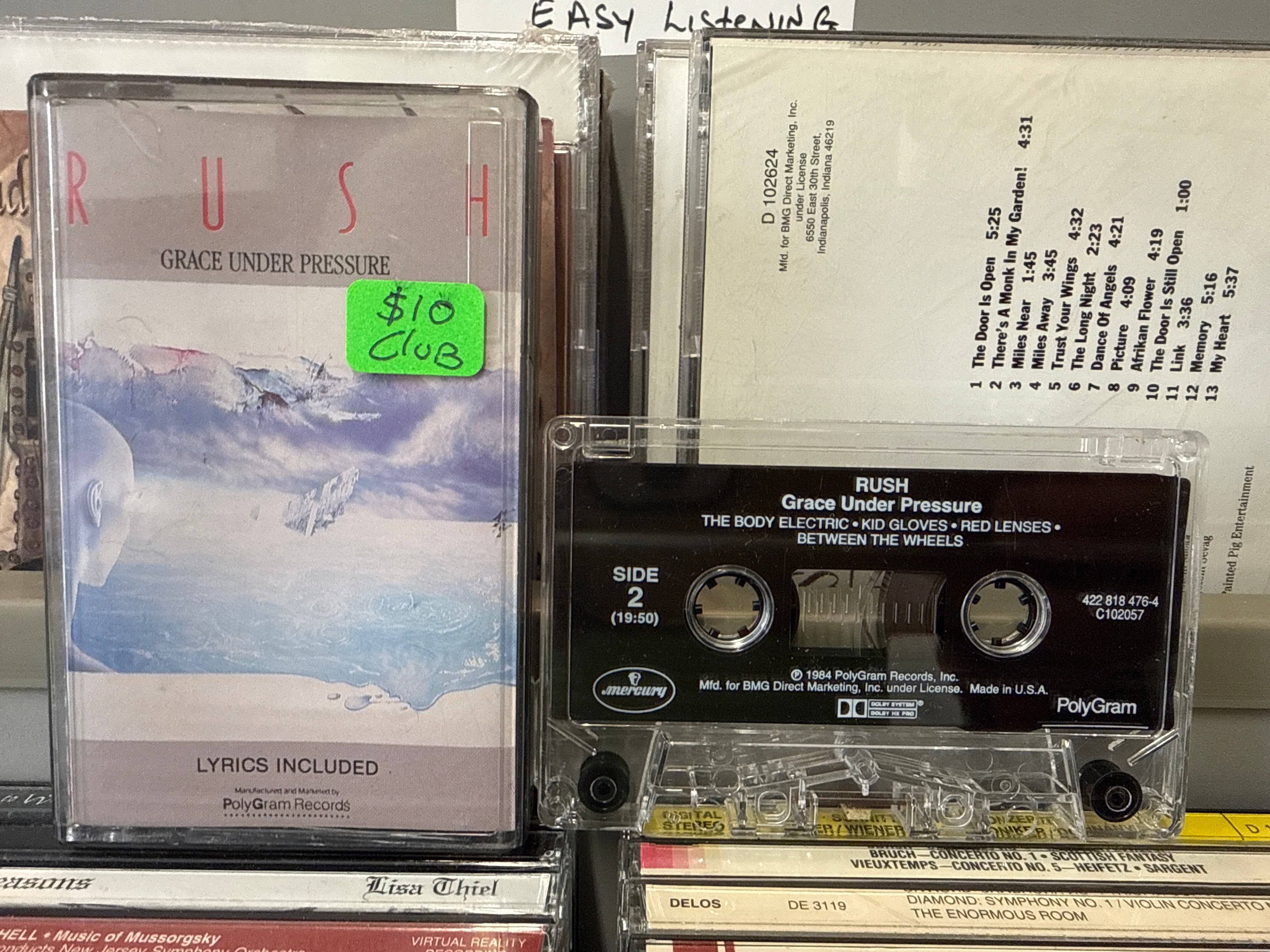 Rush - Grace Under Pressure (Club, Cassette)