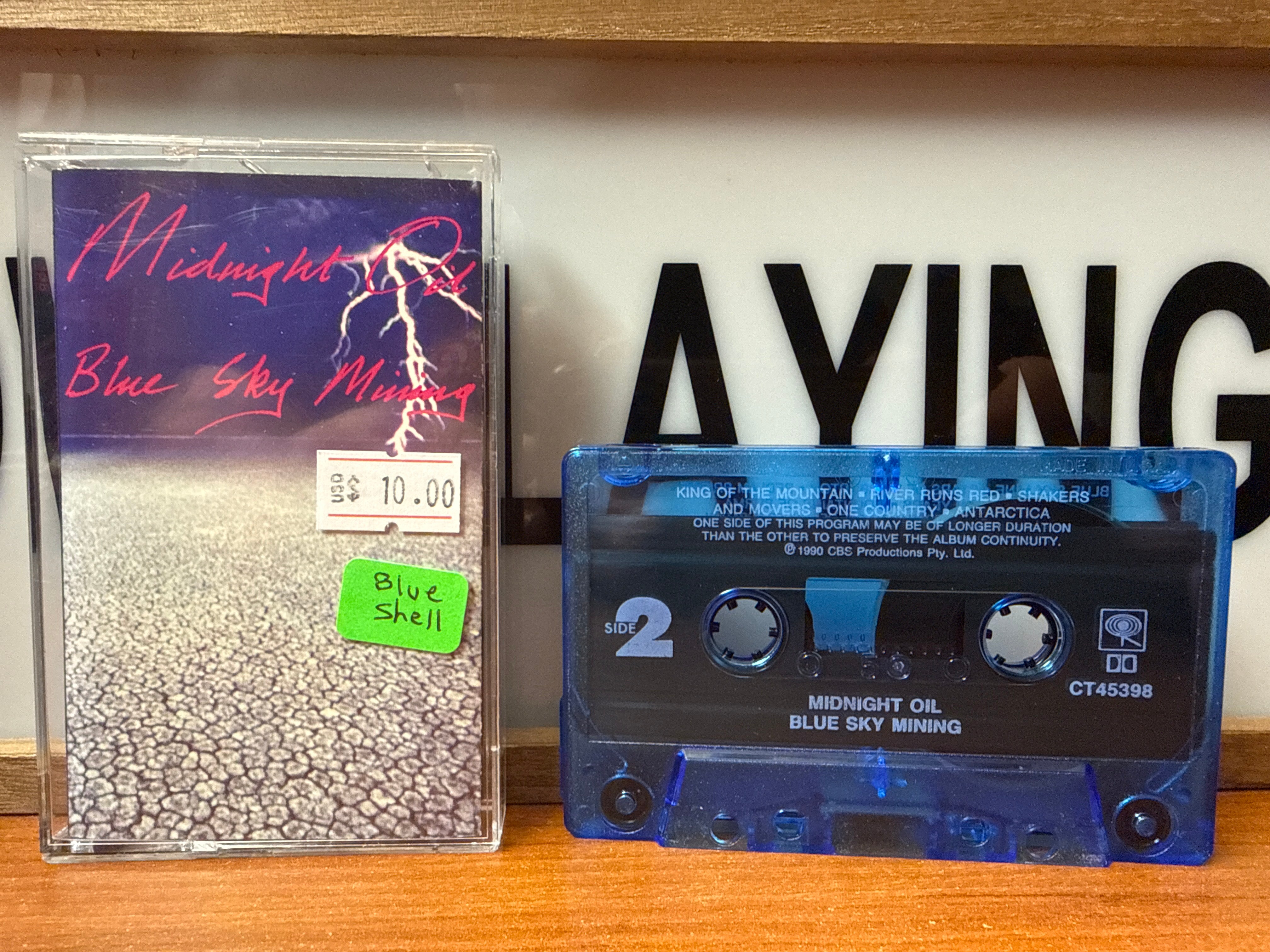 Midnight Oil - Blue Sky Mining (Blue Shell, CASSETTE)