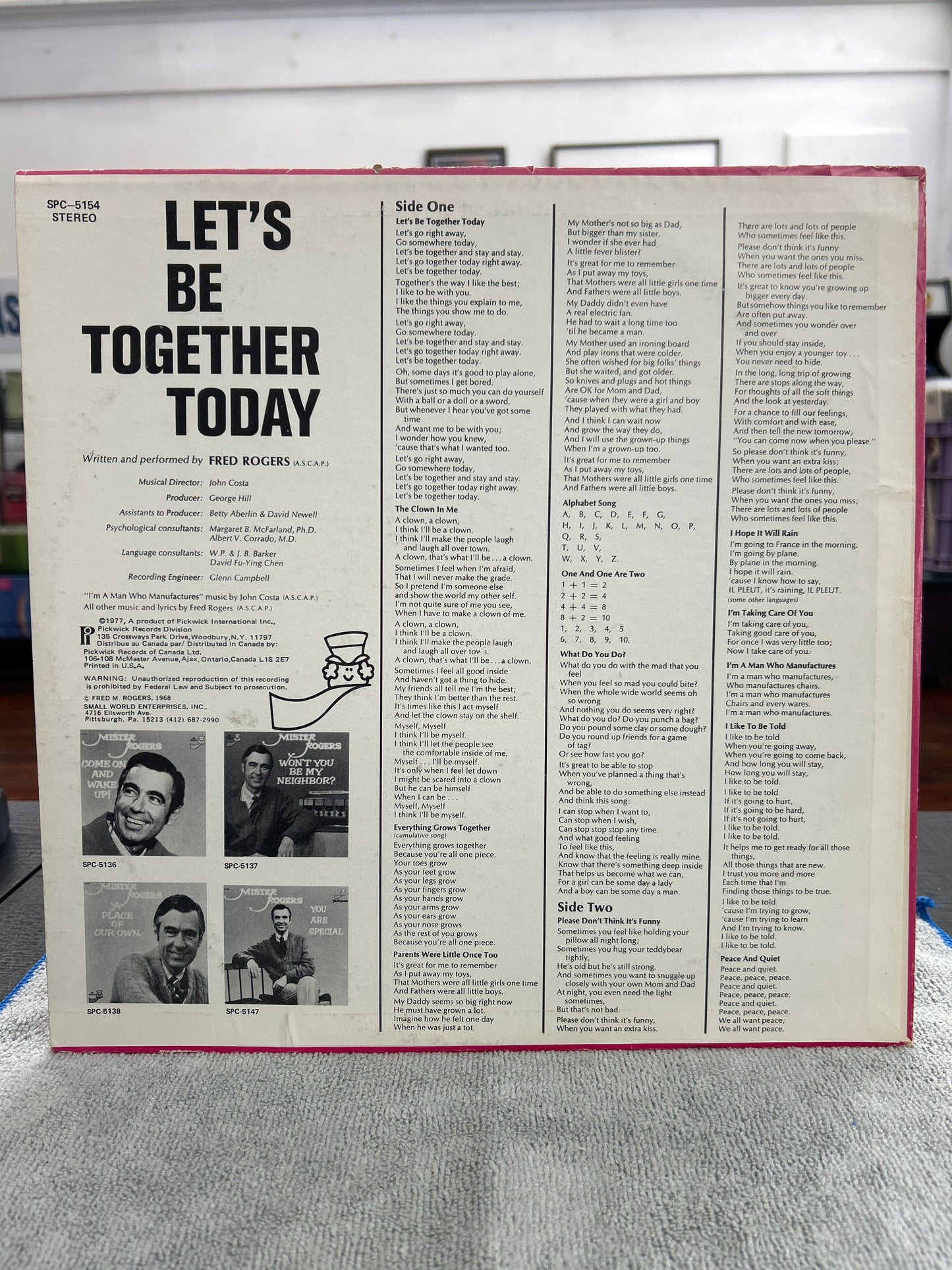 Mister Rogers - Let’s Be Together Today (autographed)