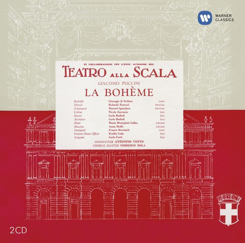 the album cover for Puccini / Callas - La Boheme