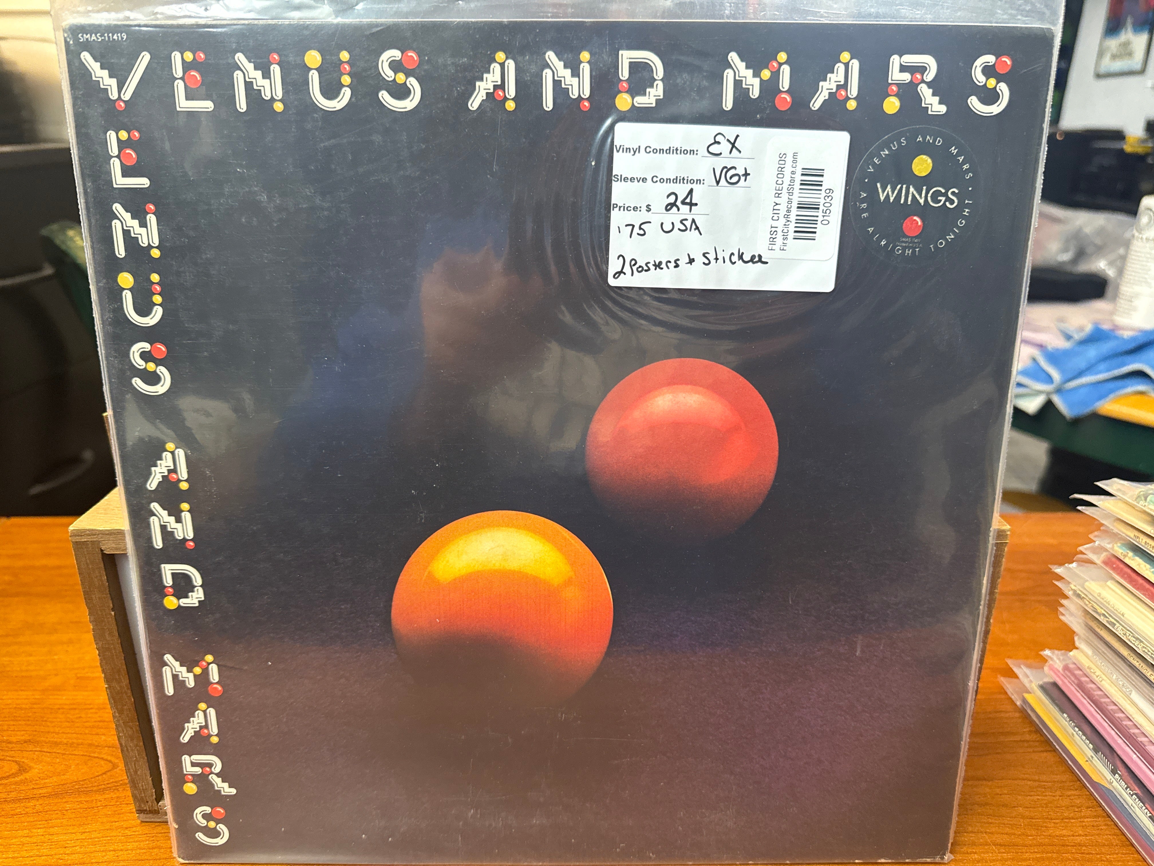 Wings - Venus and Mars (1975, Posters and Sticker, USED)