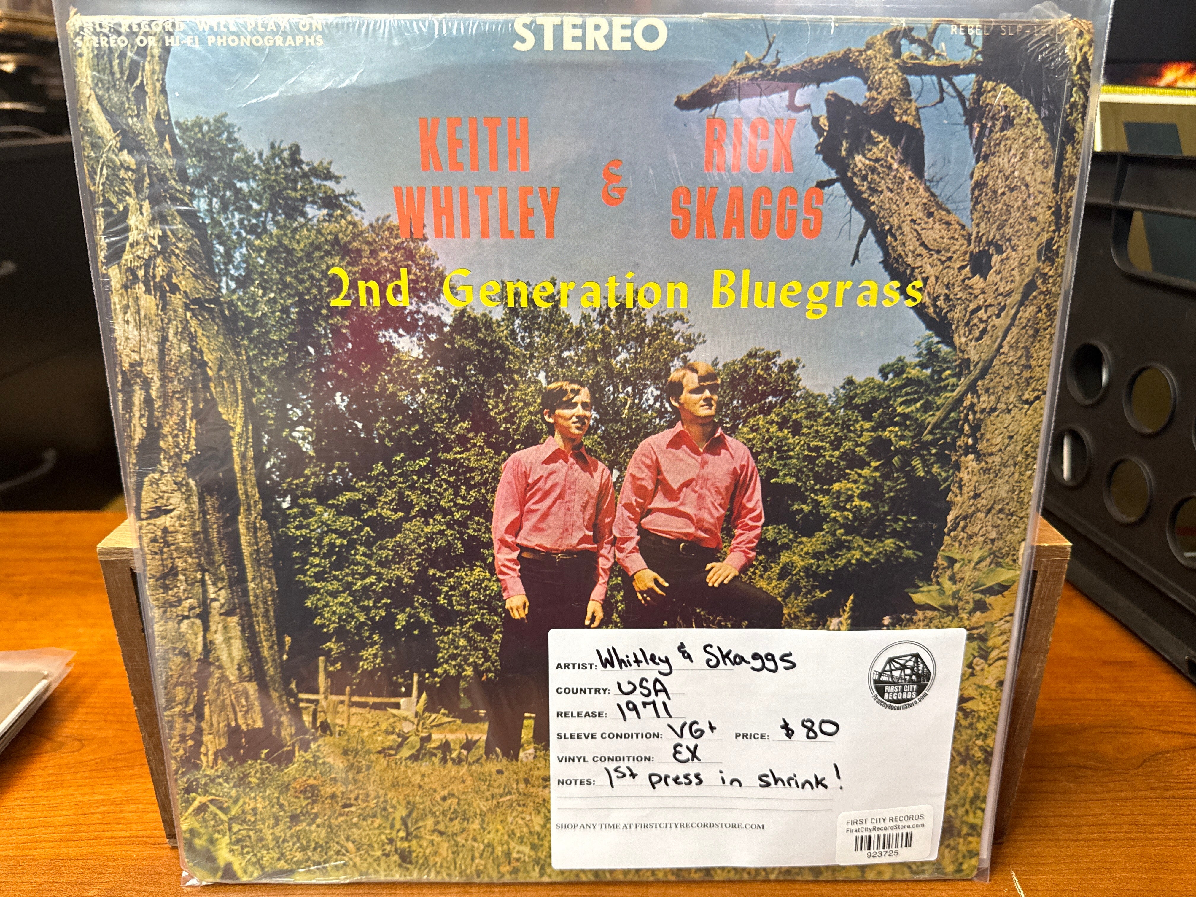 Keith Whitley & Rick Skaggs - 2nd Generation Bluegrass (1971, USED)