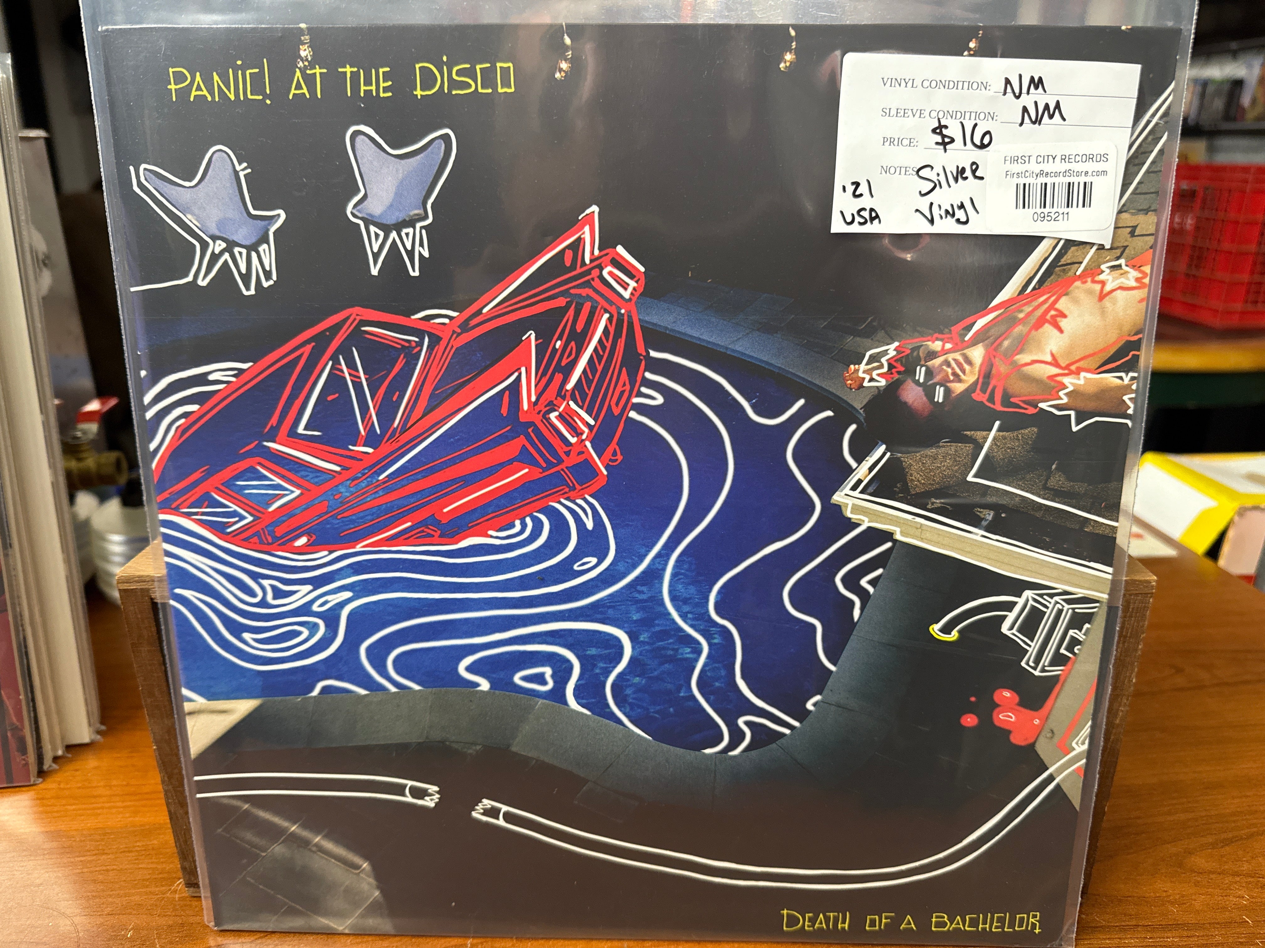 Panic at the Disco - Death of a Bachelor (2021, Silver Vinyl, USED)