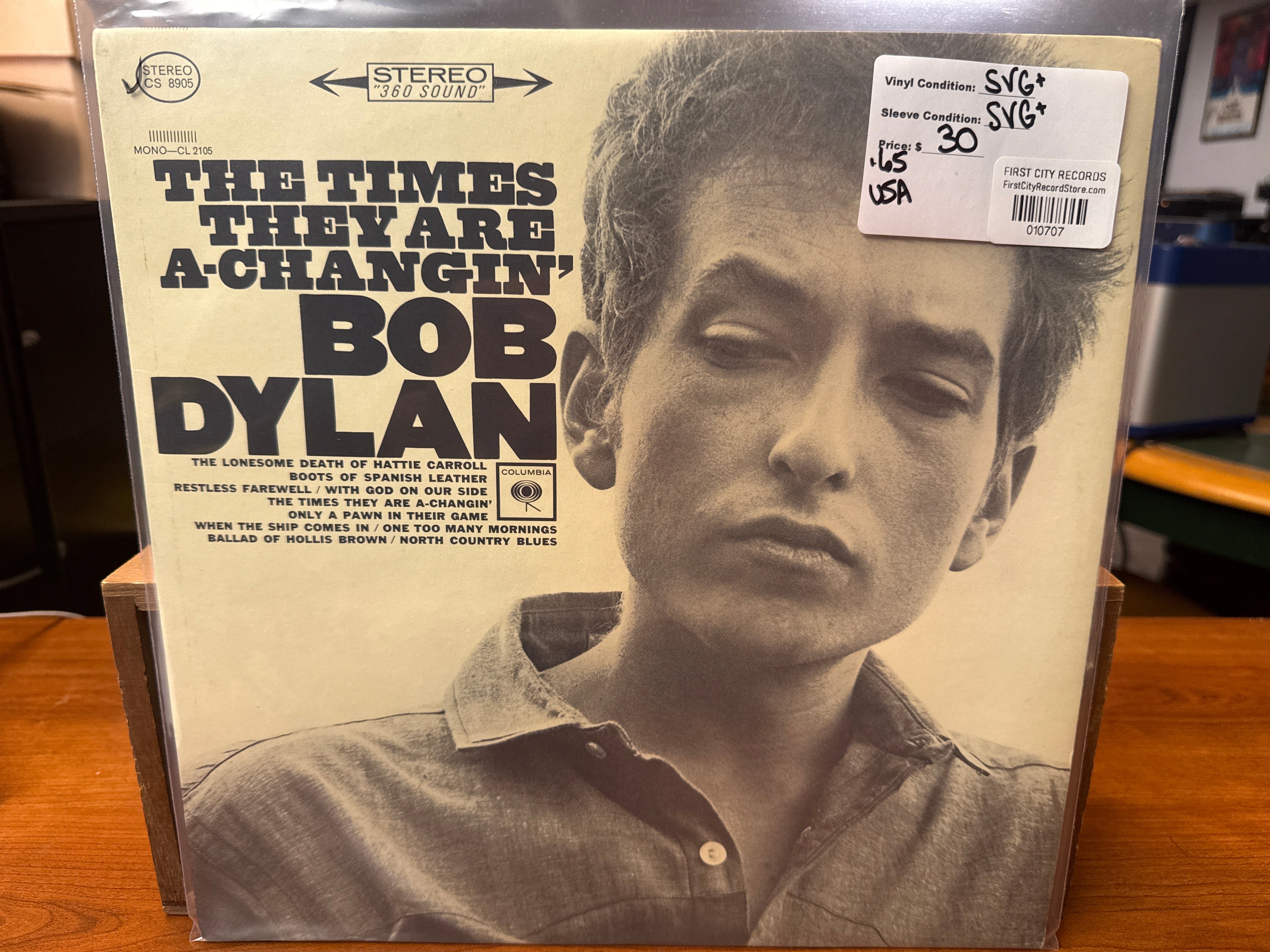 Bob Dylan - The times They Are A Changin' (1965, USED)