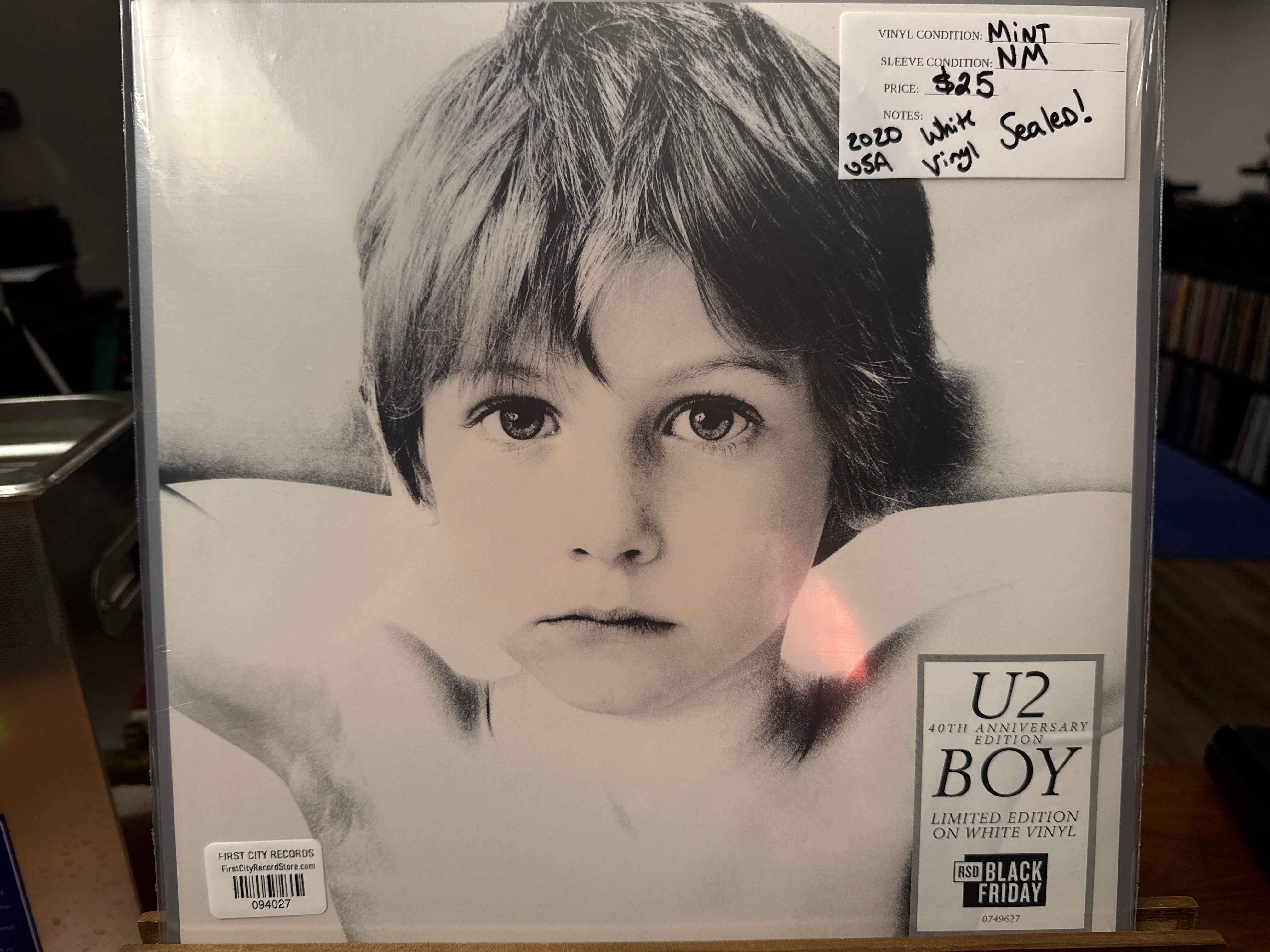 U2 - Boy (40th Anniversary, White Vinyl, Sealed, USED)