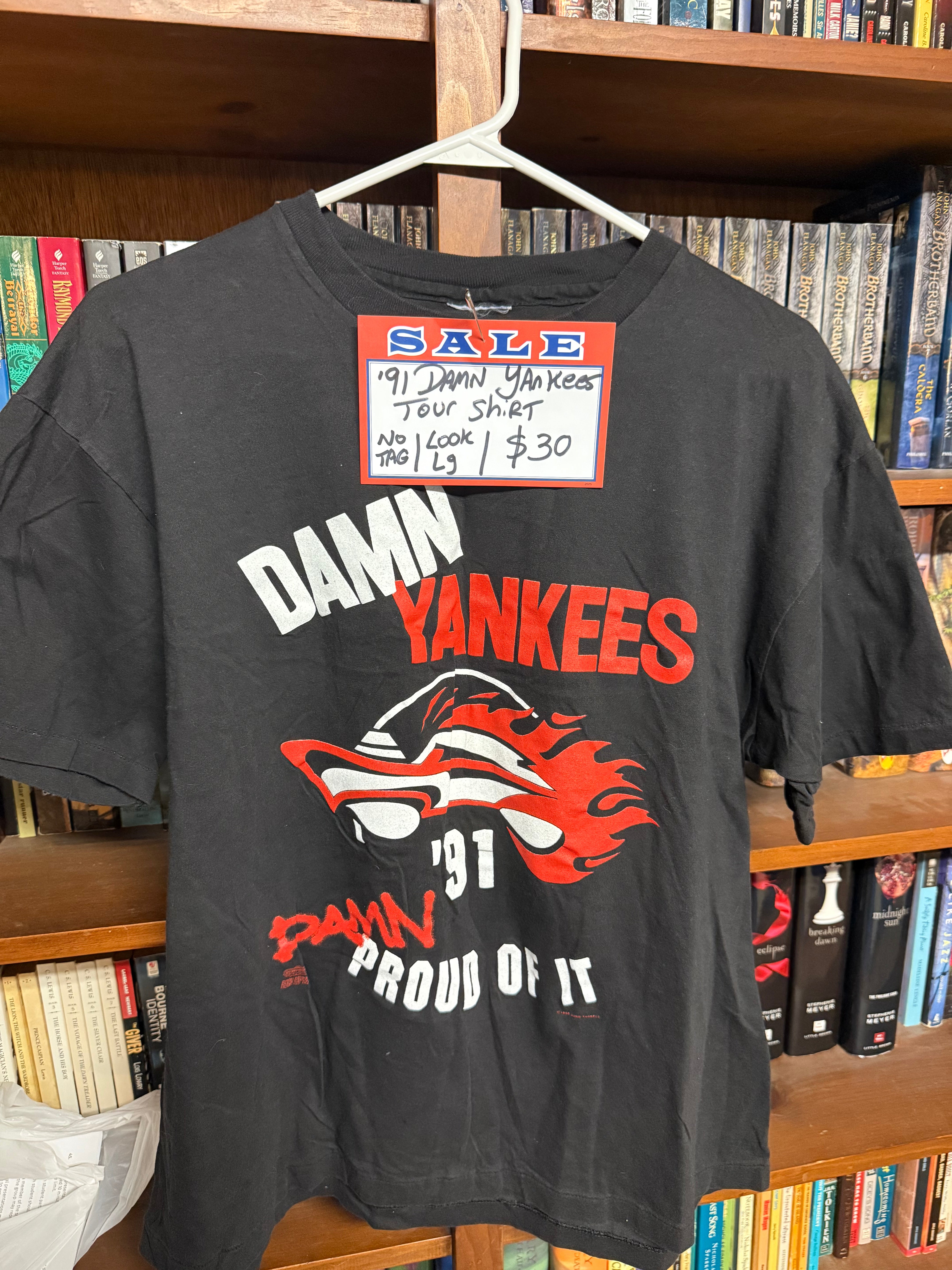 1991 Damn Yankees "Damn Proud Of It" Tour Shirt