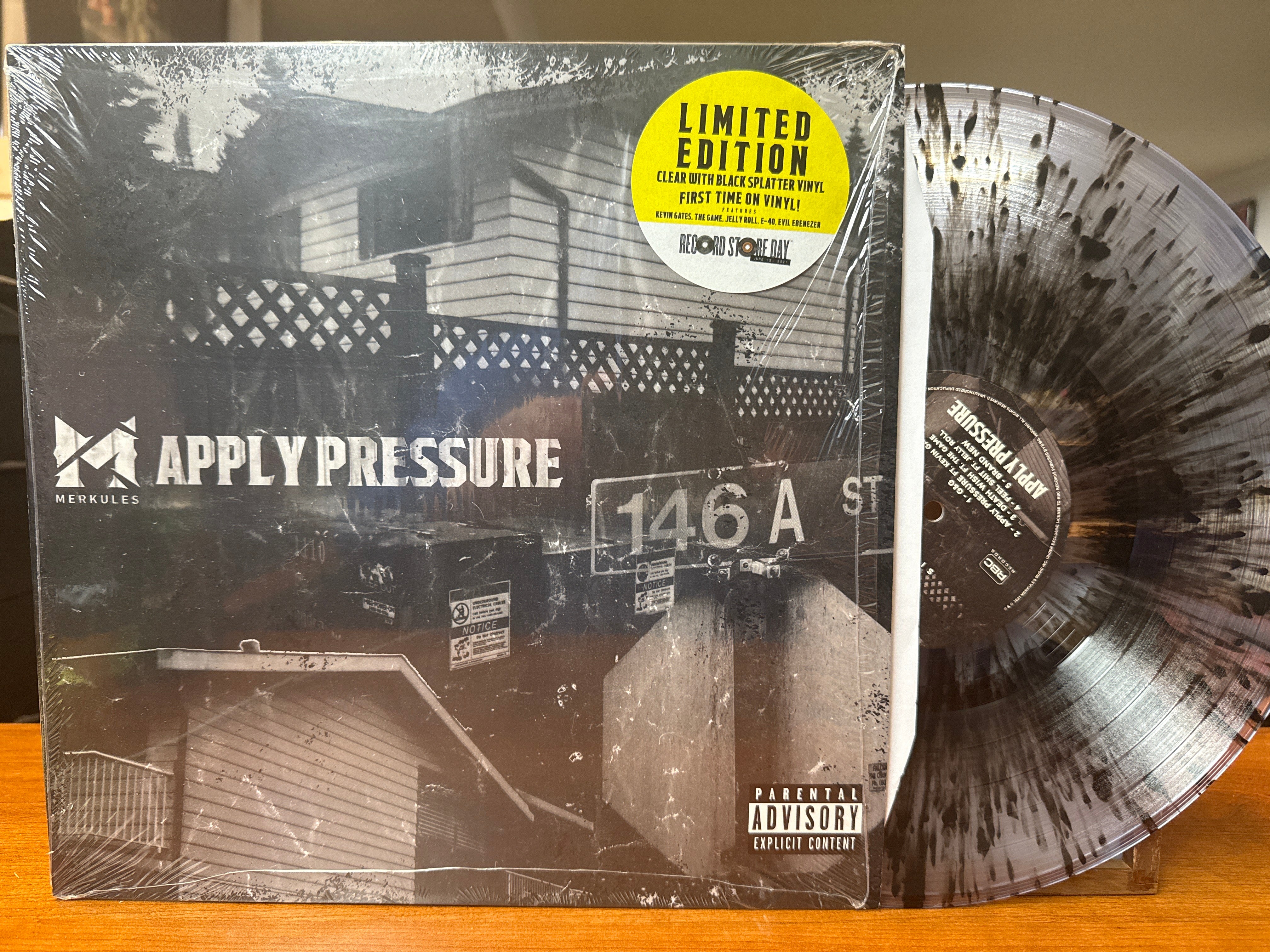 Merkules - Apply Pressure (2021, Black/White Splatter, USED)