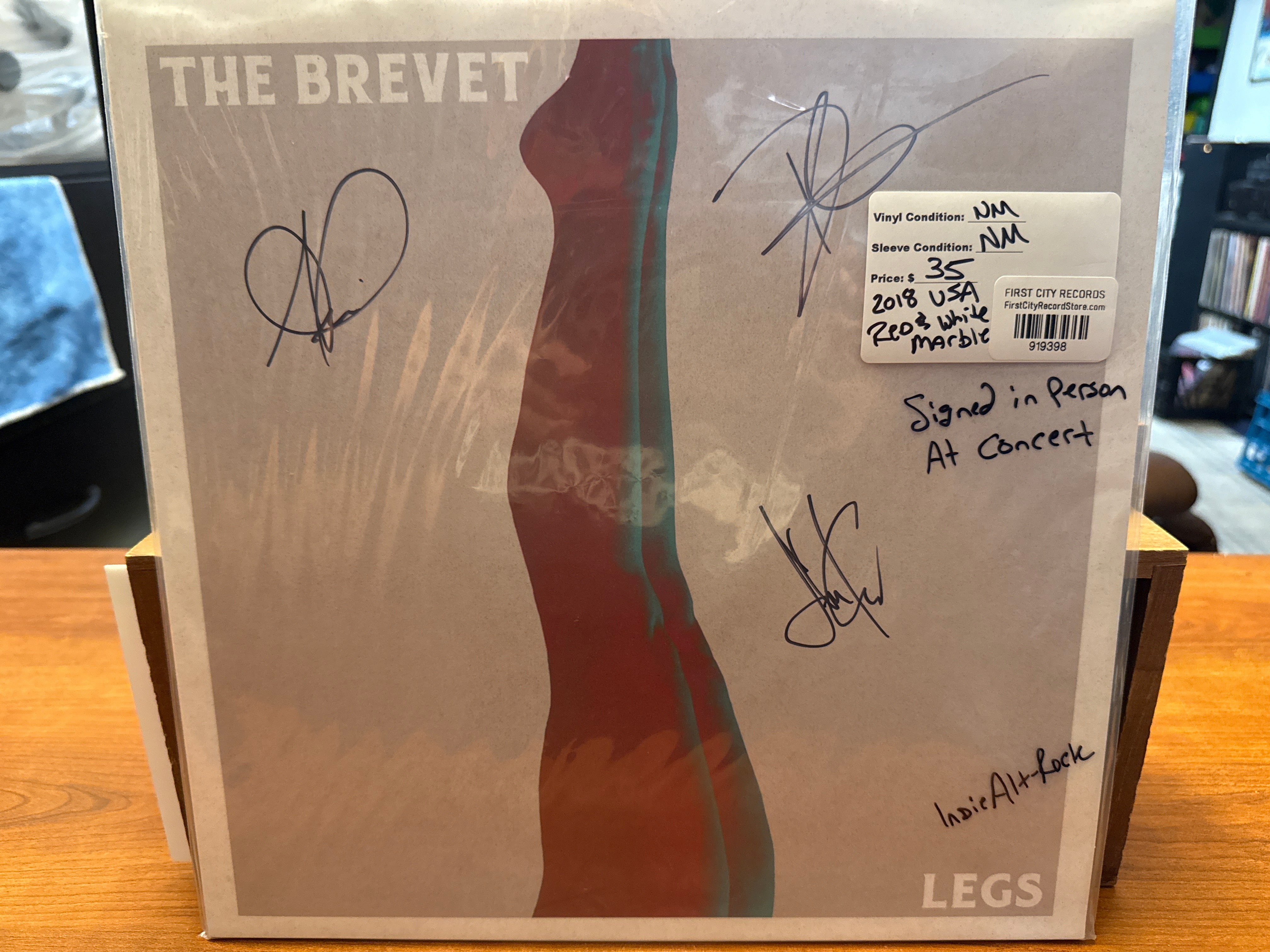 The Brevet - Legs (2018, Red/White Marbled Vinyl, USED)