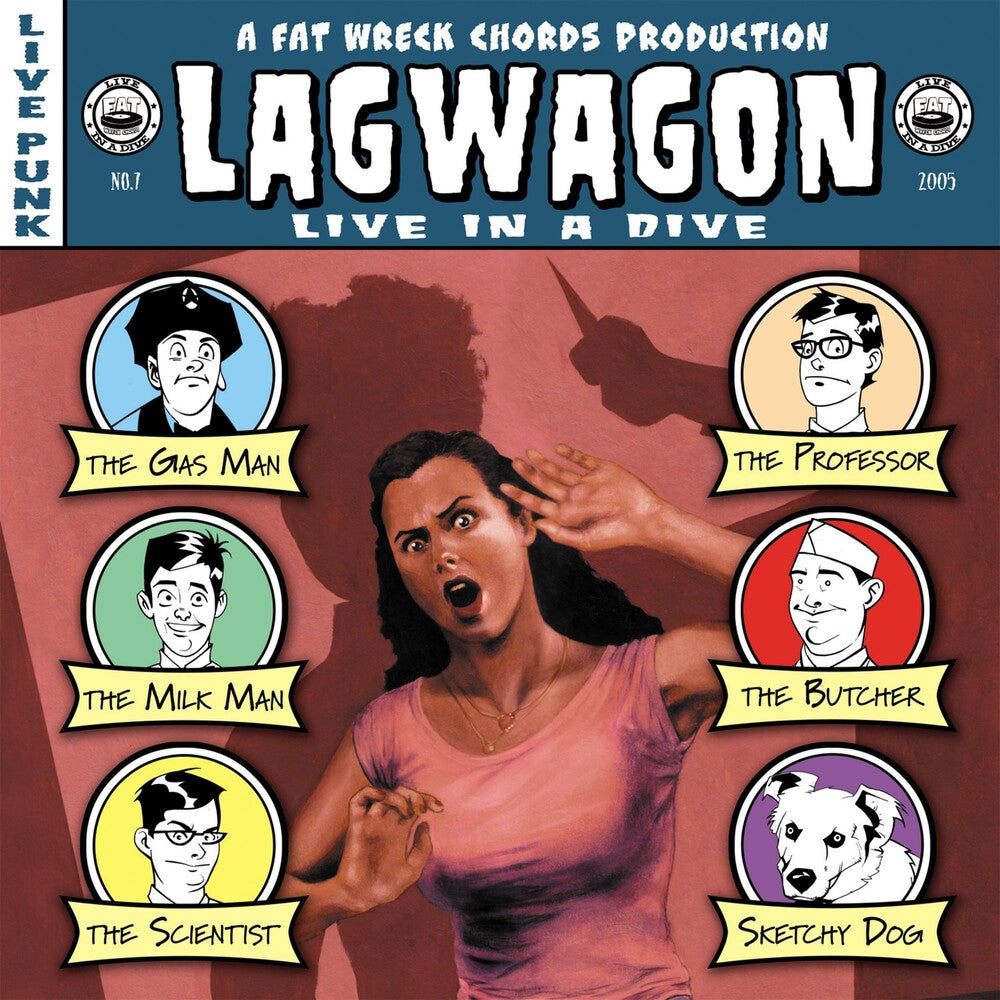 the album cover for Lagwagon - Live in a Dive