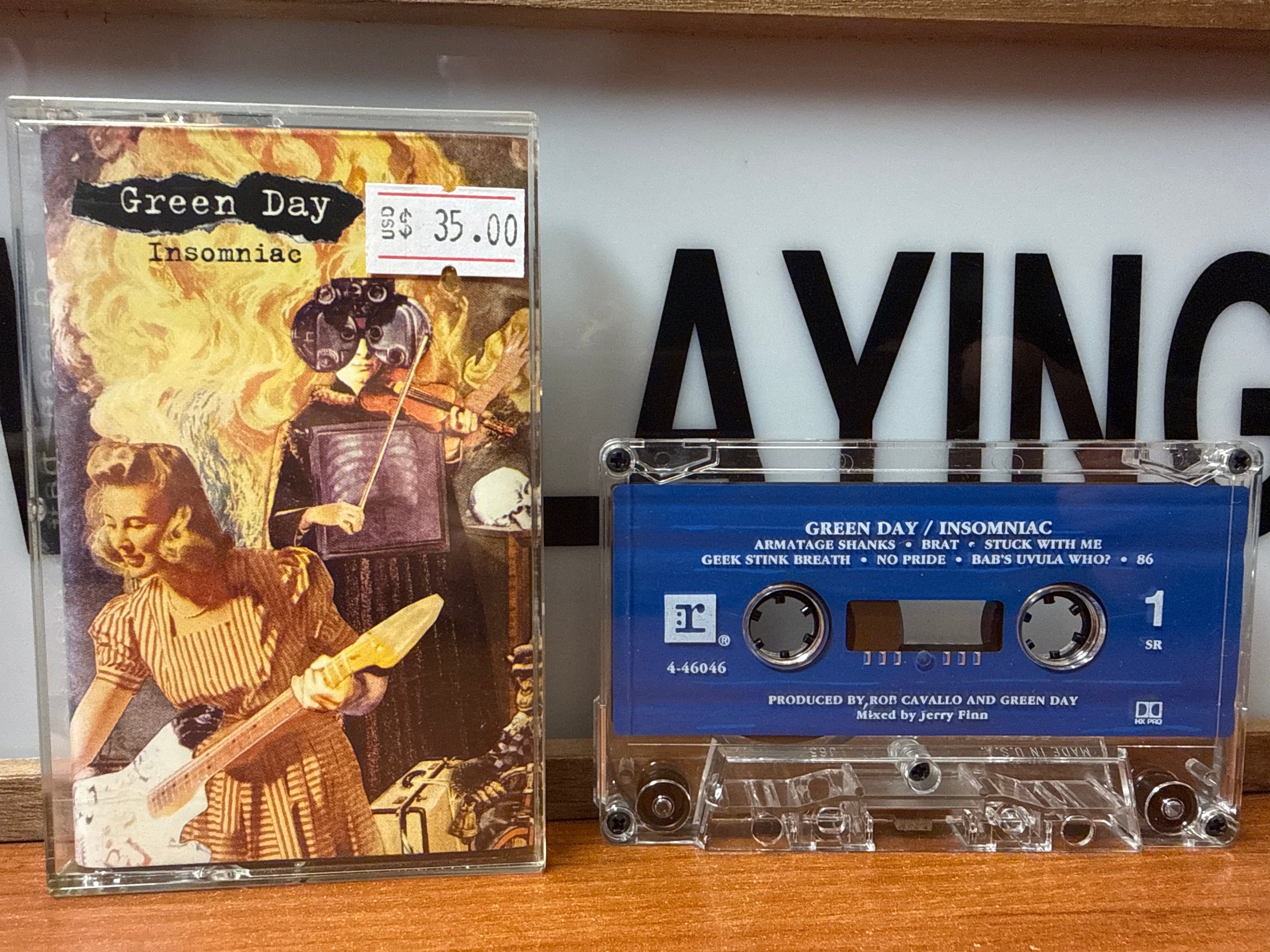 Green Day - Insomniac (CASSETTE)