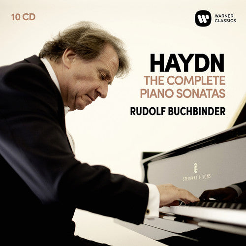 the album cover for Rudolf Buchbinder - Haydn: Complete Piano Sonatas