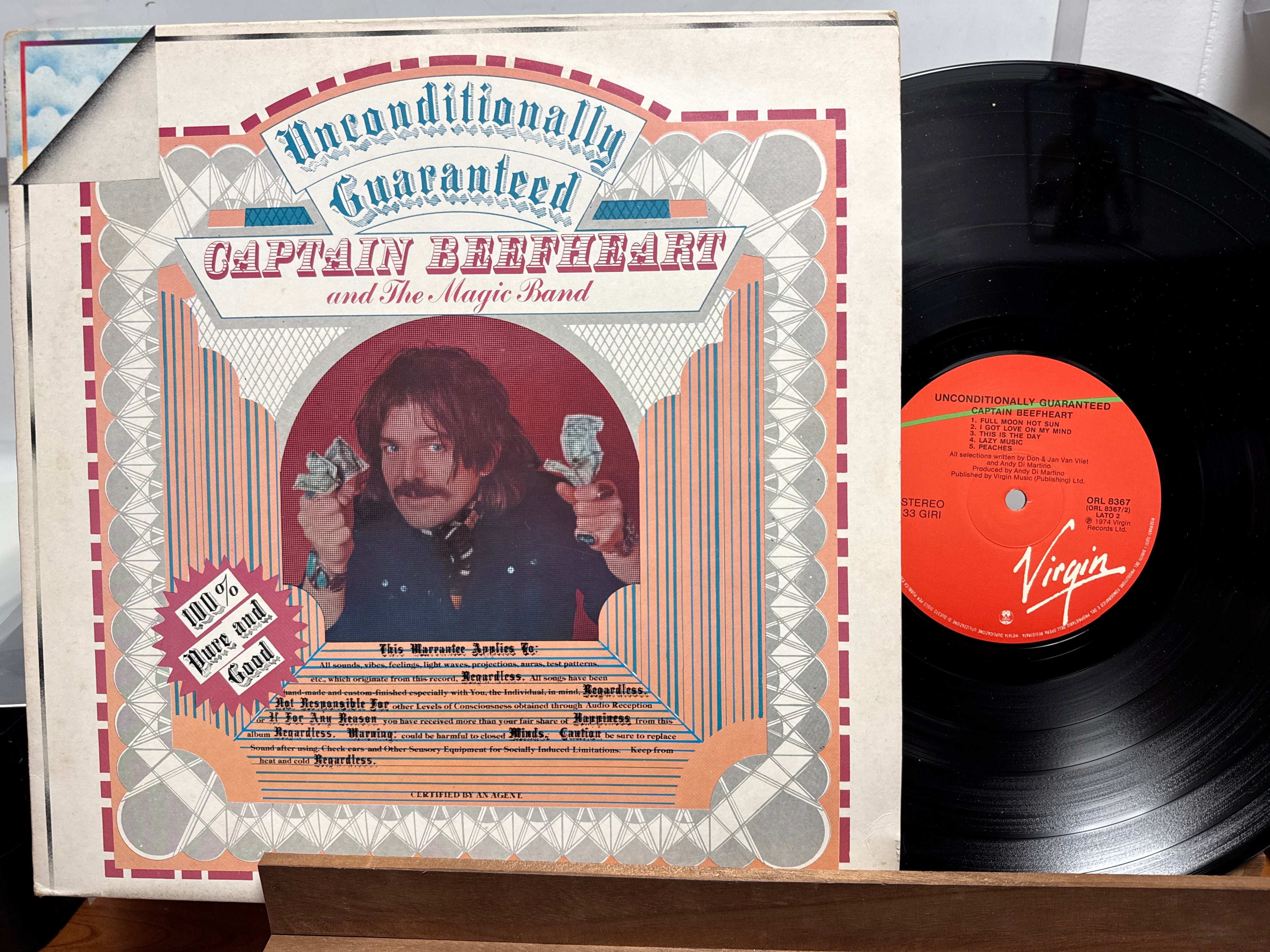 Captain Beefheart & the Magic Band - Unconditionally Guaranteed (Italian, USED)