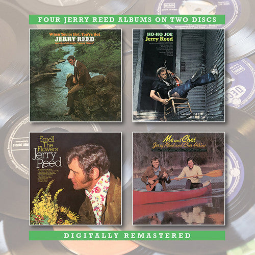 the album cover for Jerry Reed - When You're Hot You're Hot / Ko-Ko Joe / Smell The Flowers / Me & Chet